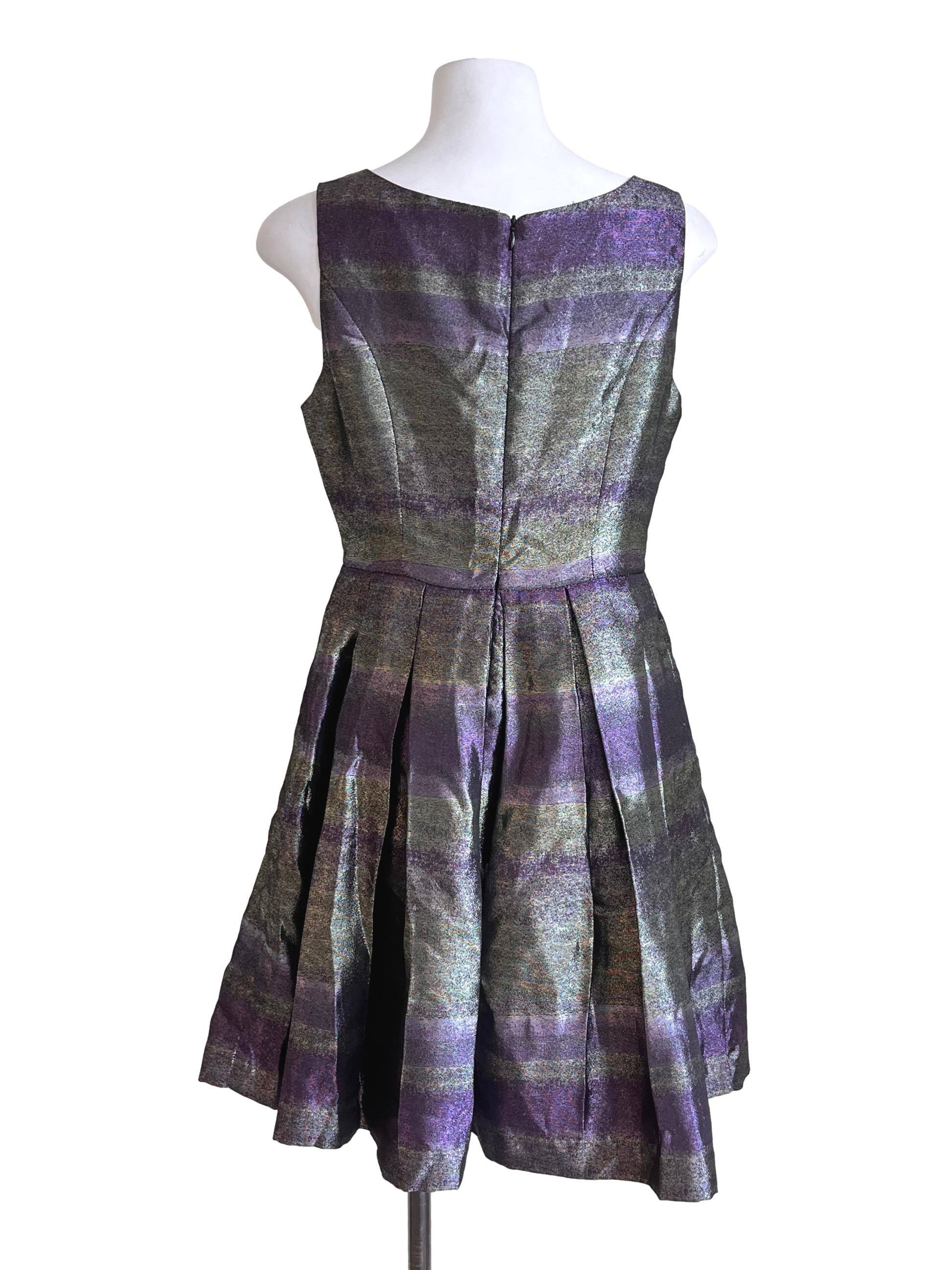 Mauve Purple Metallic Sundress LB