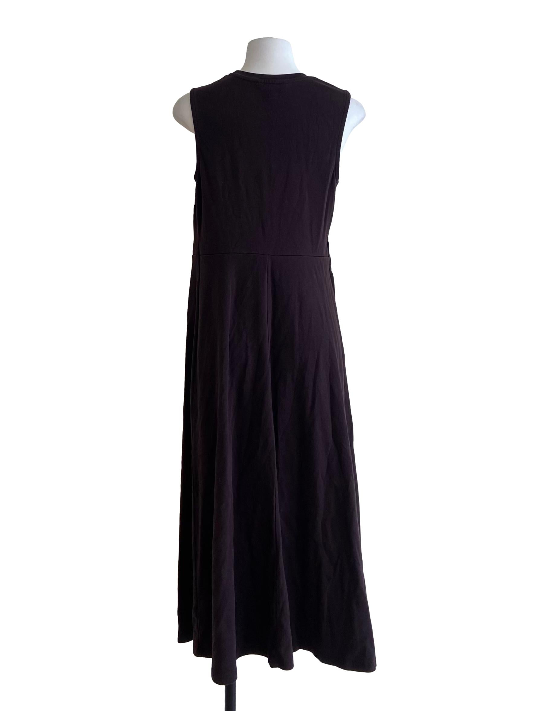 Chocolate Brown Pegged A-Line Dress