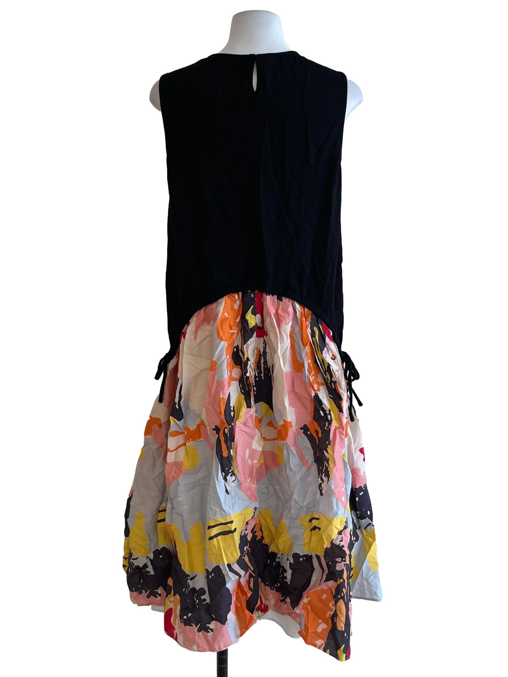 Black Jewel Neckline A-Line Dress