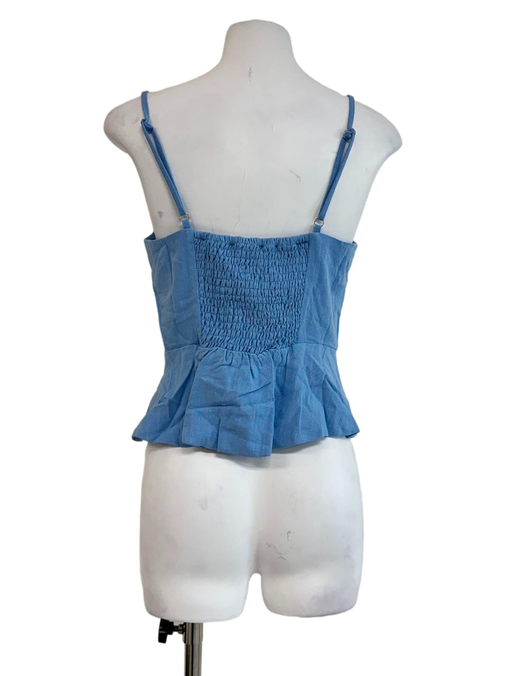 Powder Blue Spaghetti Strap Top