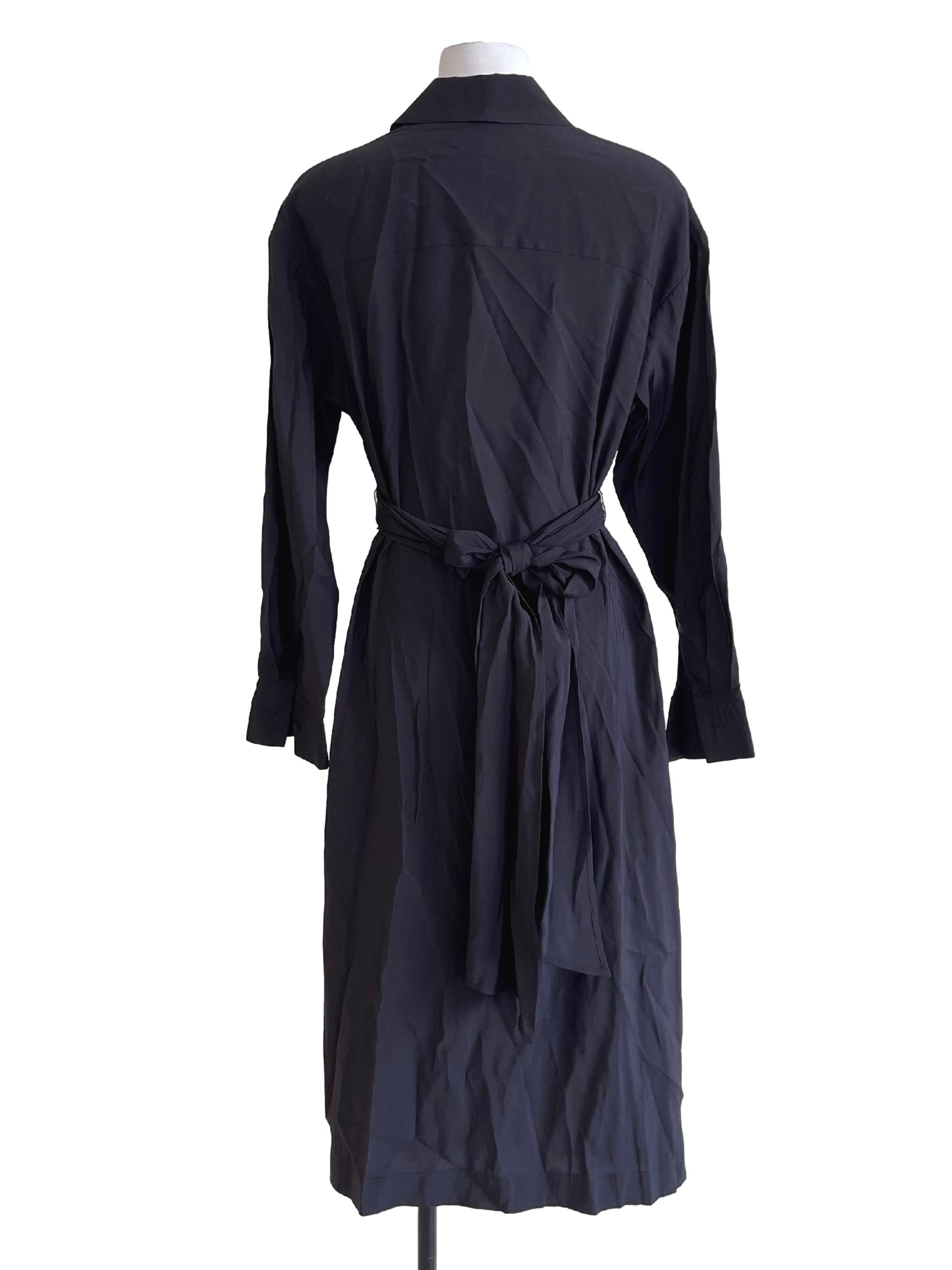 Jade Black Wrap Shirts Dress LB