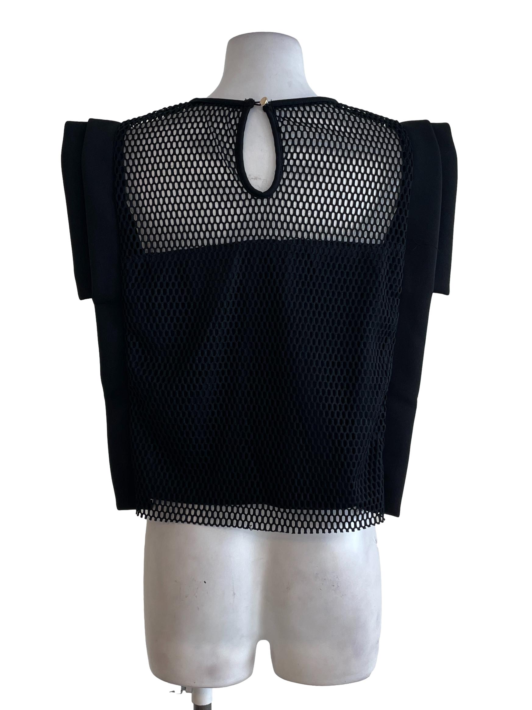 Black Mesh Top