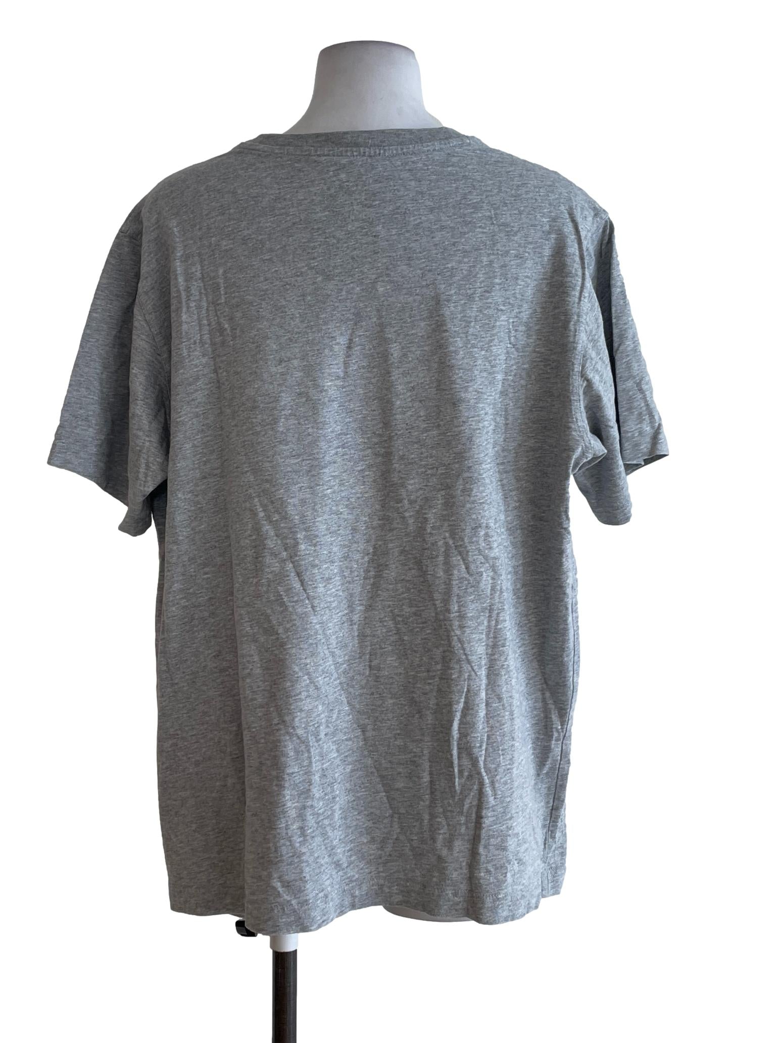 Grey Graphic Print Top