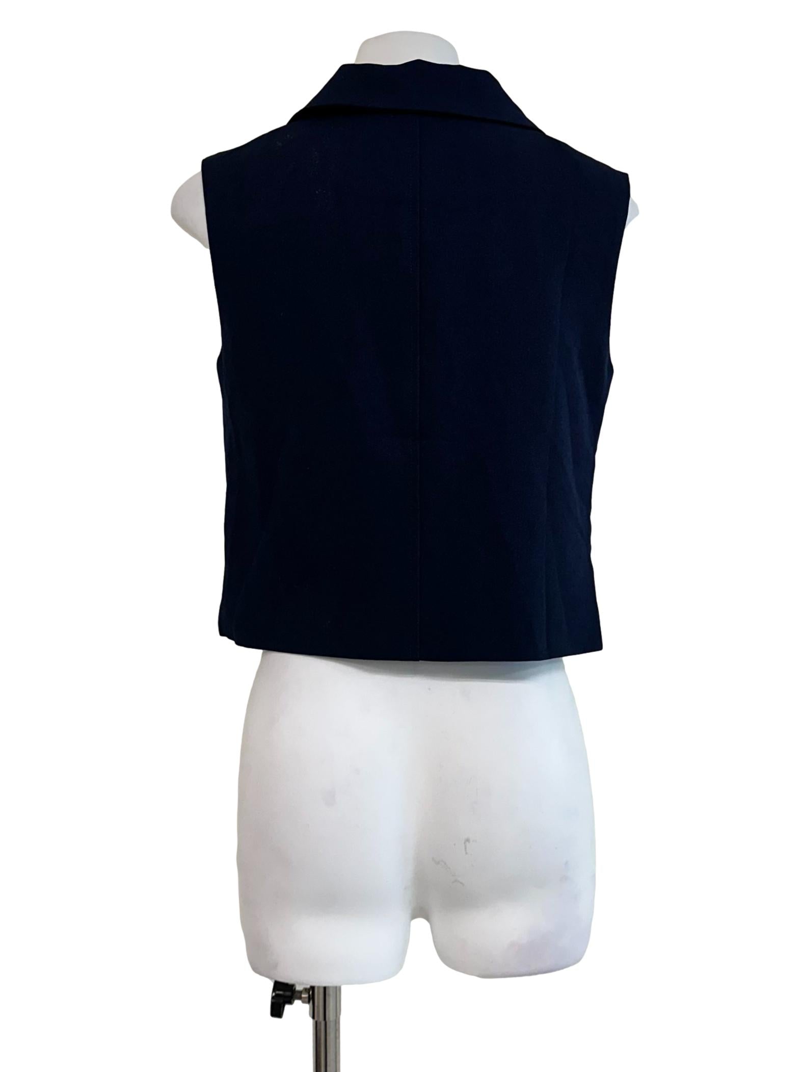 Denim Blue Collar Vest