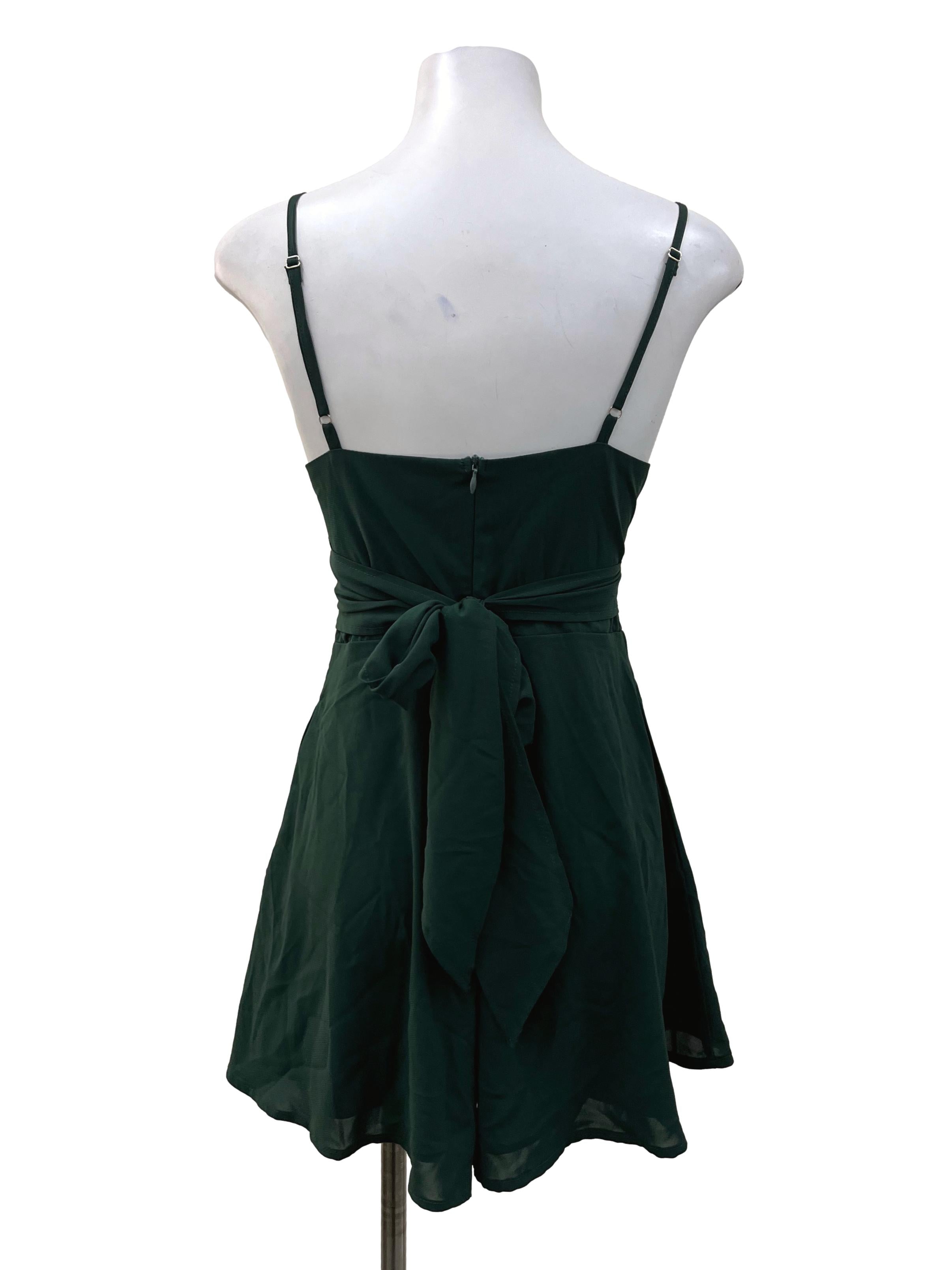 Emerald Green Wrap Romper