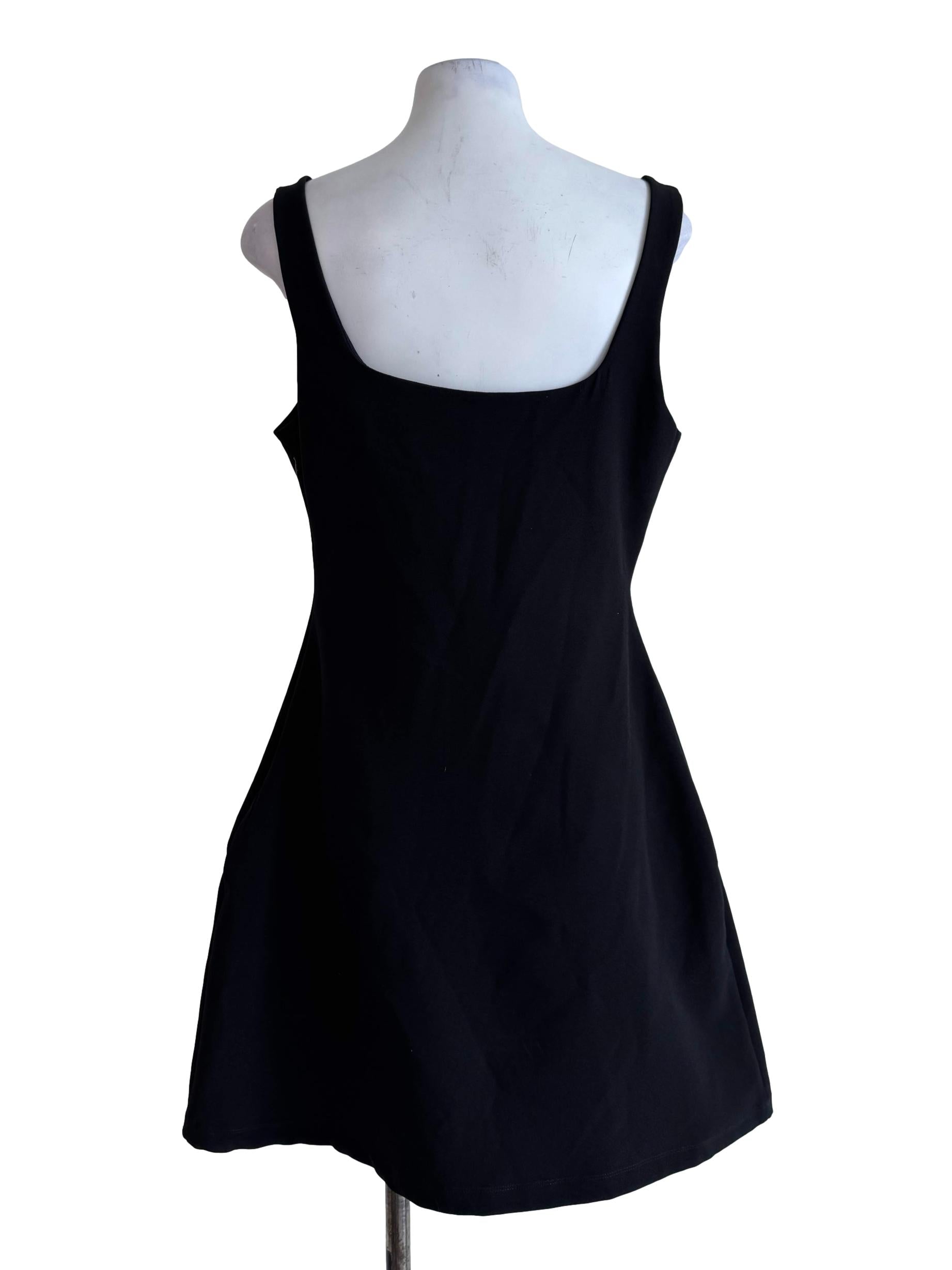 Muted Black Sweetheart Neck Hourglass Dress