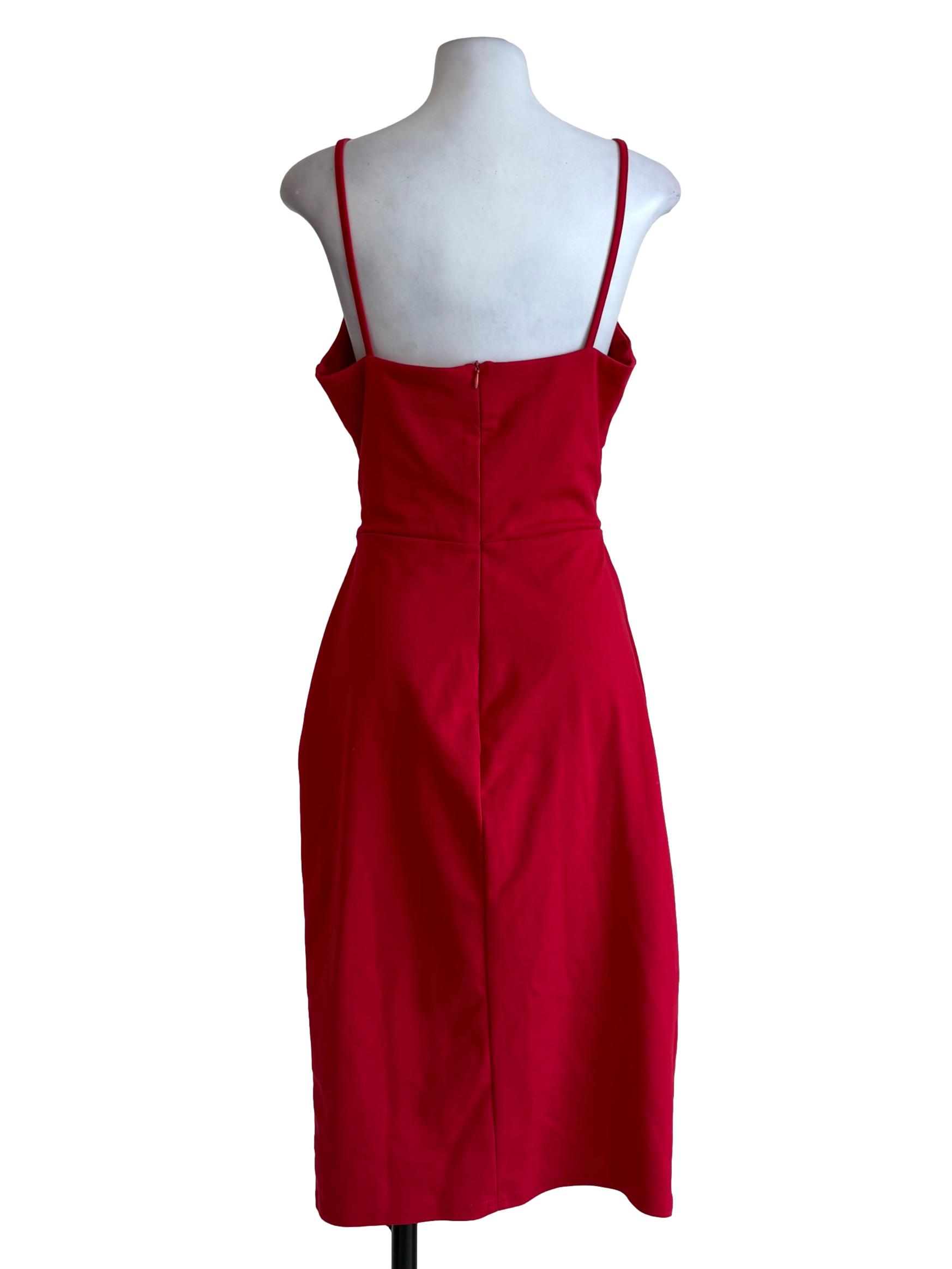 Candy Red Cut Out Dress