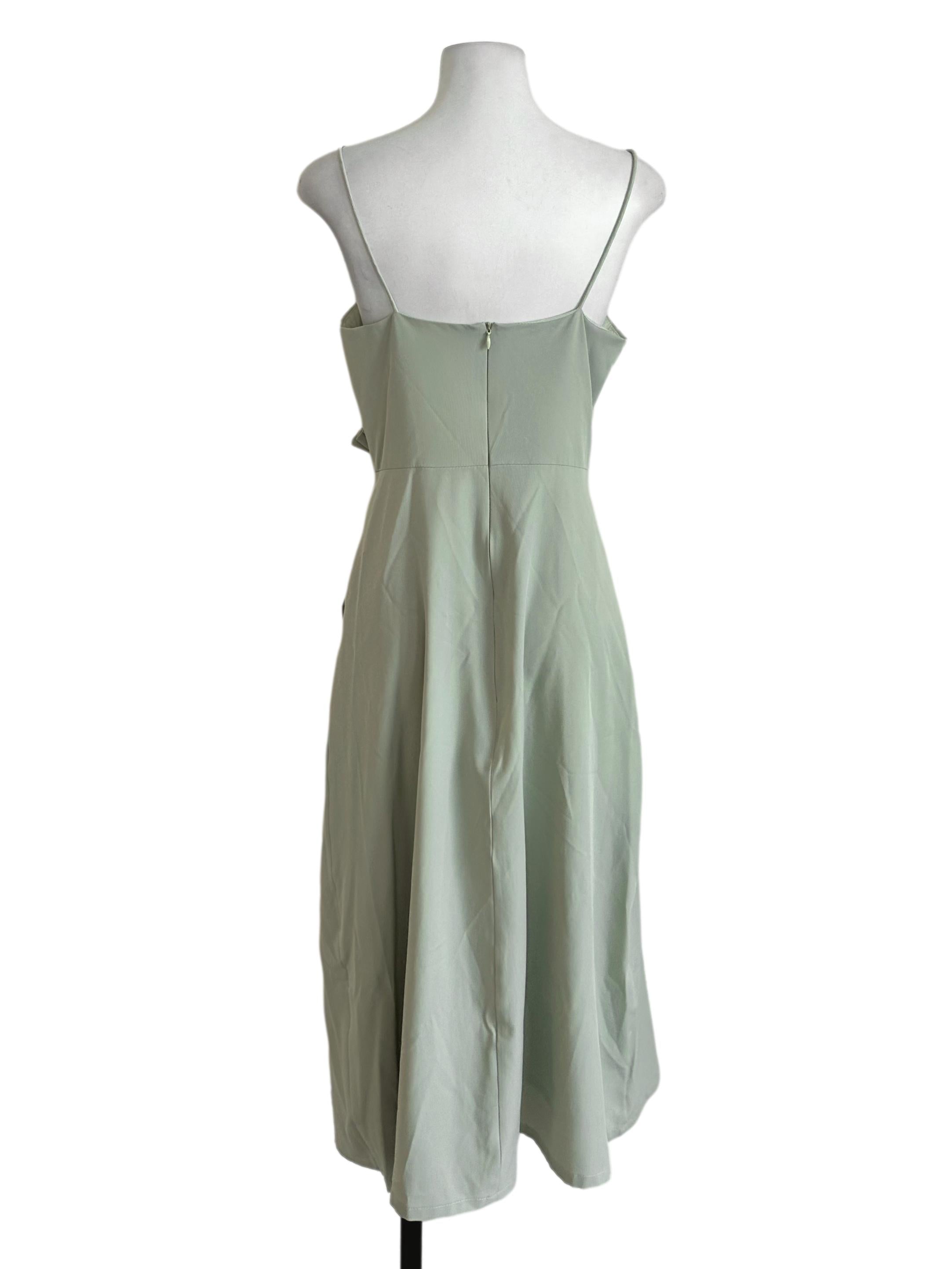 Pastel Green Plain Dress