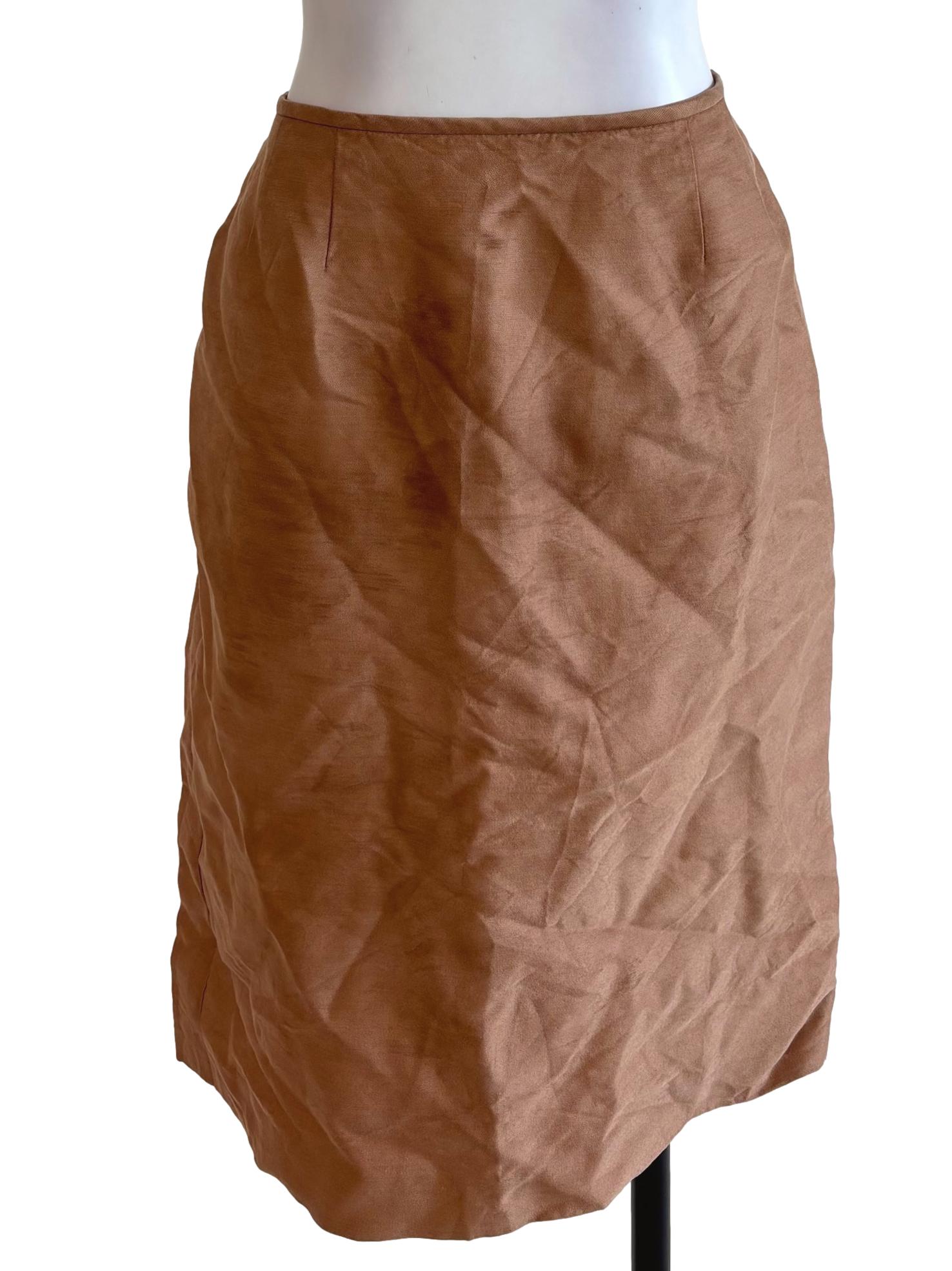 Brown Midi Skirt
