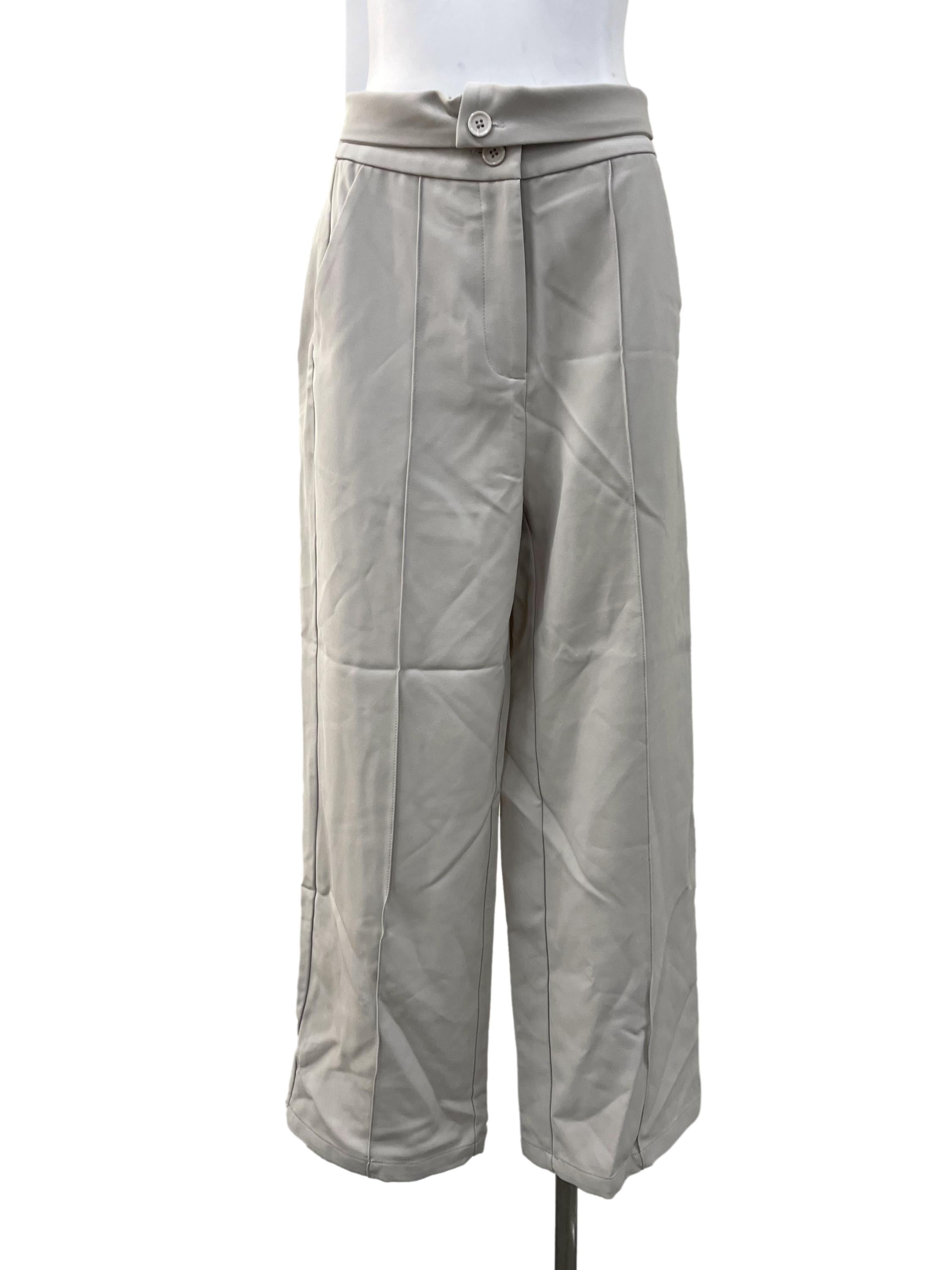 Light Grey Folded Pants