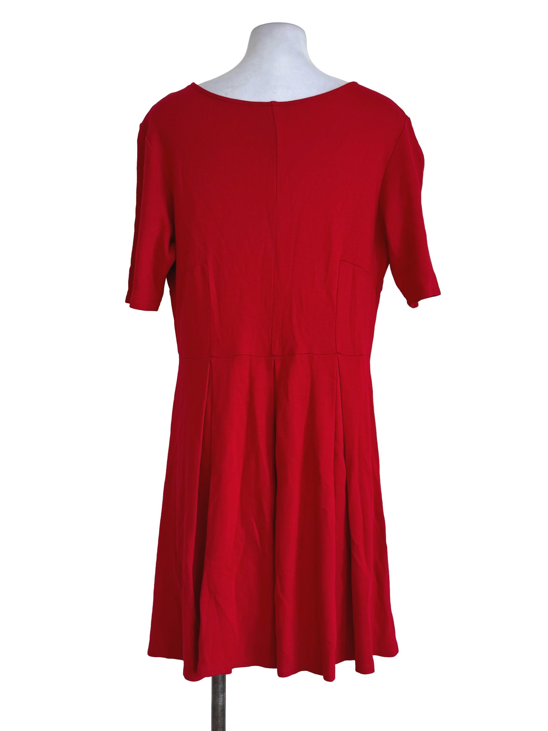 Ferrari Red Short Sleeve Dress