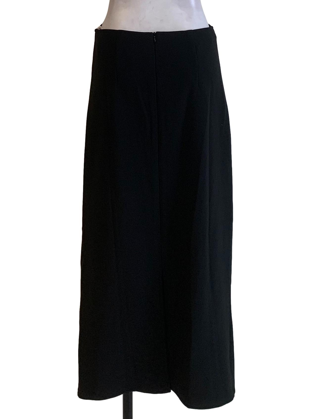 Black Plain Pencil Skirt