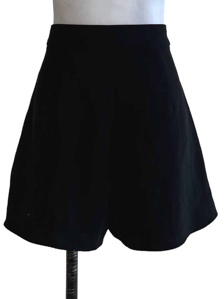 Black High-Waisted Shorts