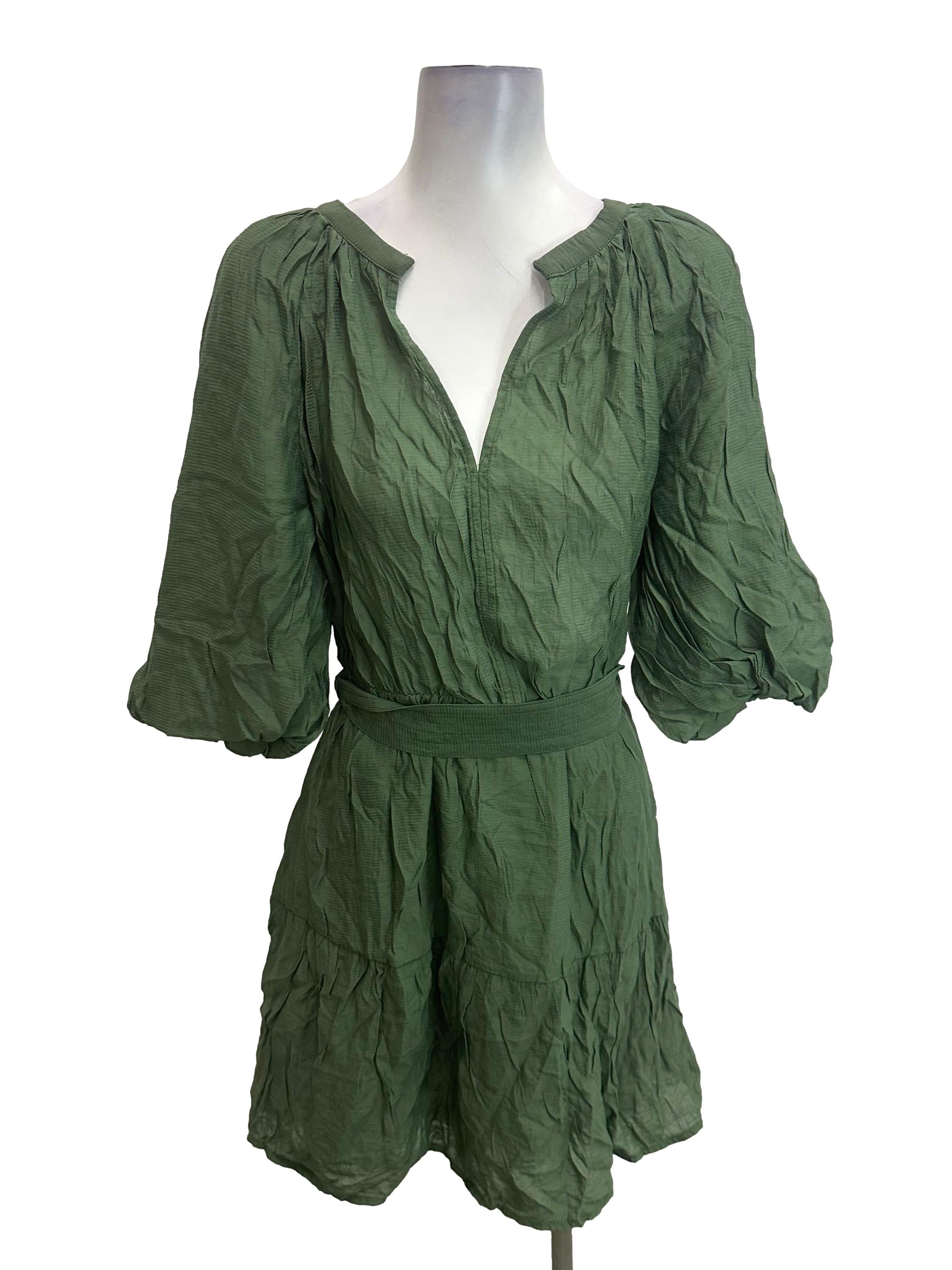 Green Dropwaist Dress