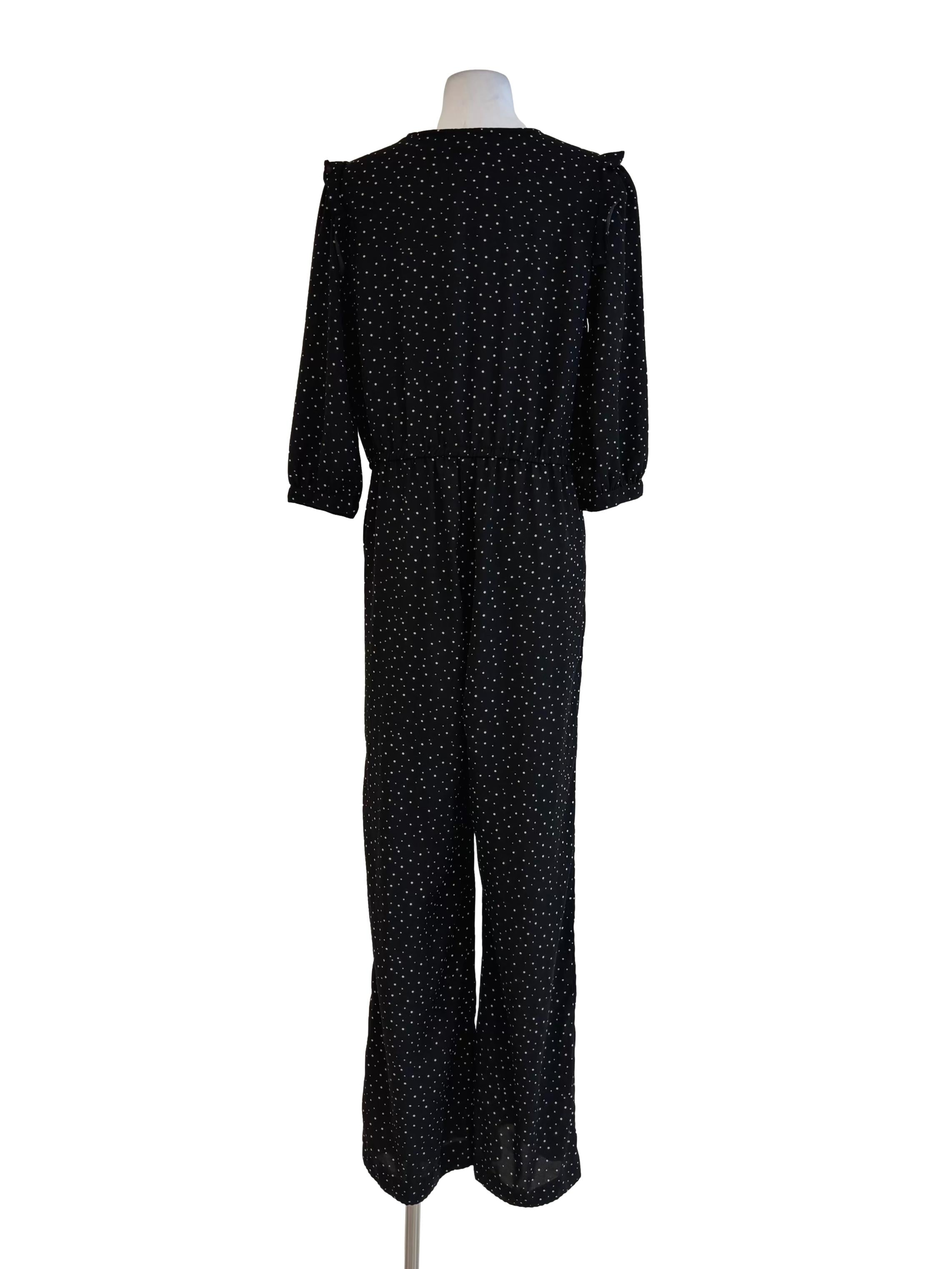 Black And White Polka Dot Jumpsuit