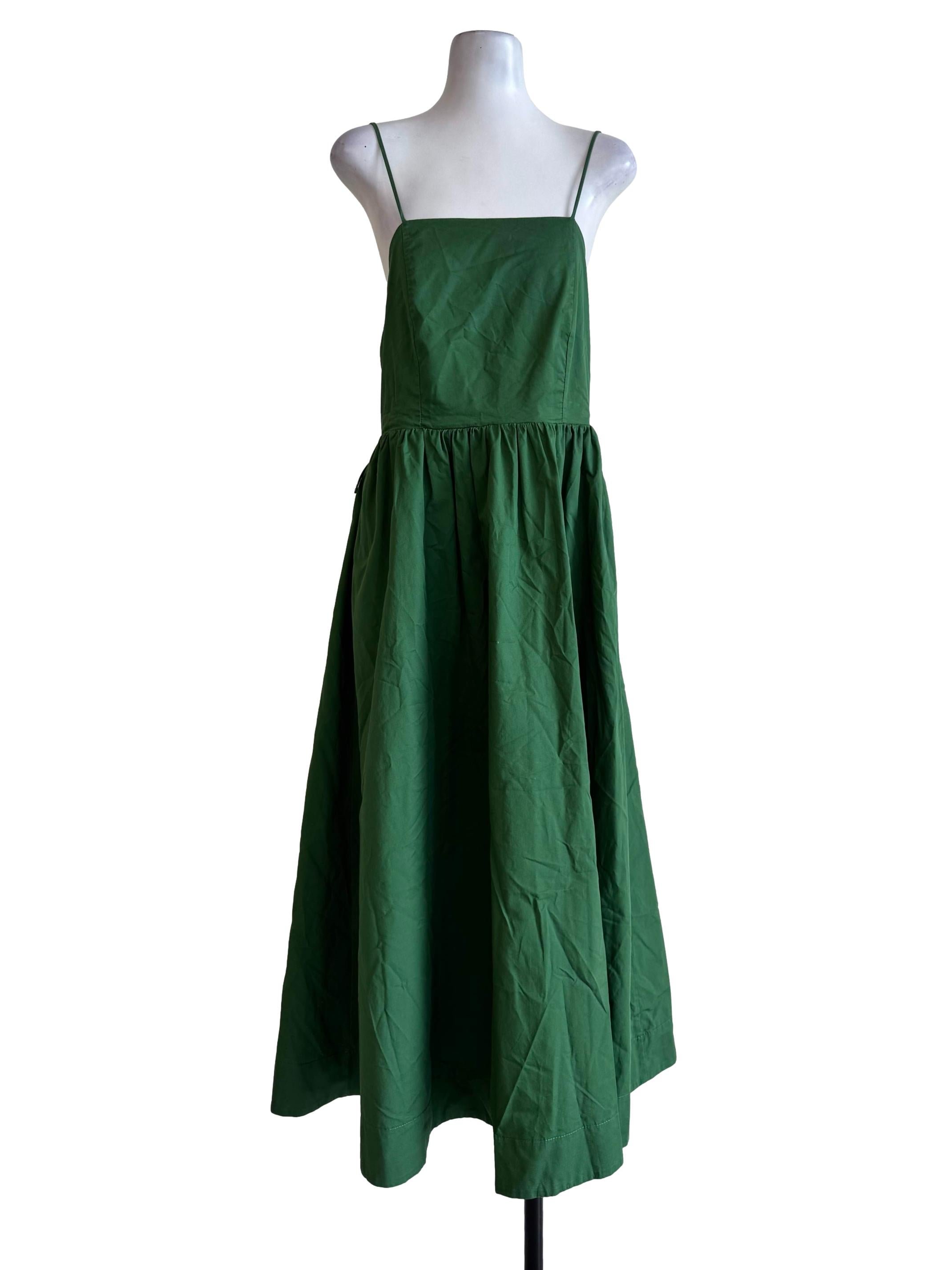 Clover Green Spaghetti Strap Dress