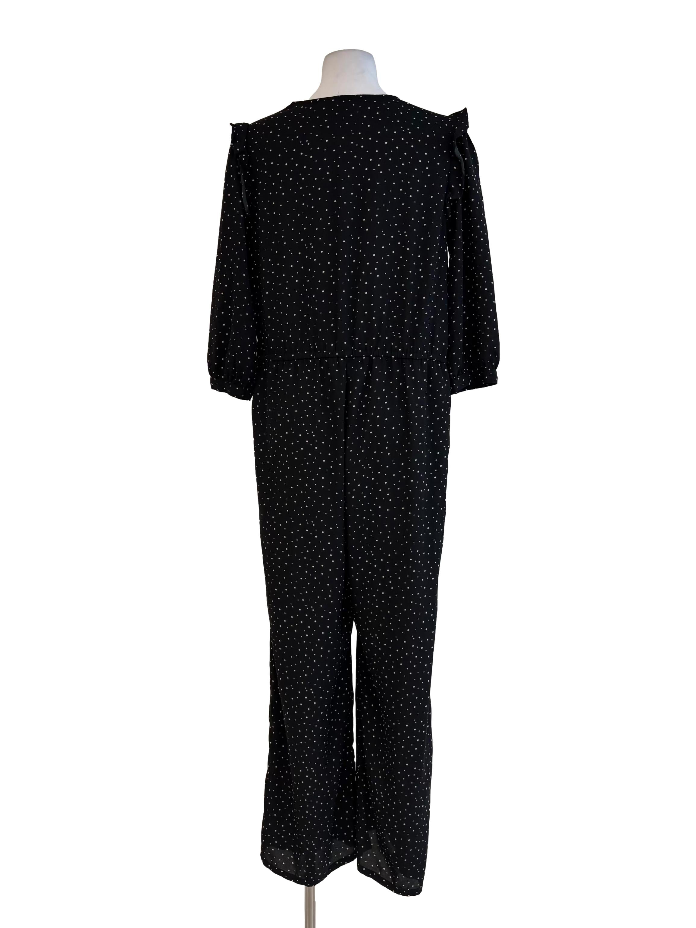 Black And White Polka Dot Jumpsuit