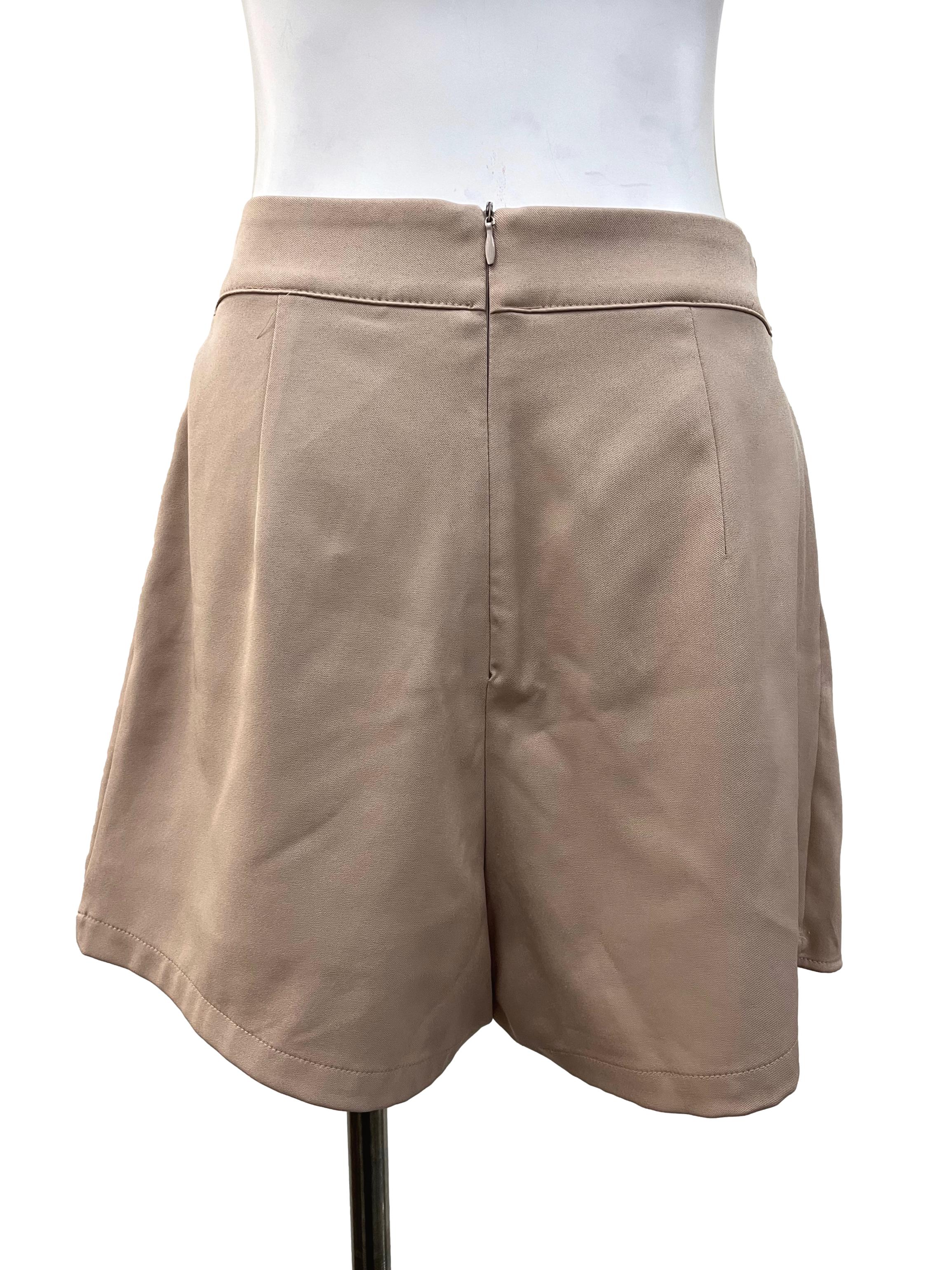 Beige Cargo Shorts