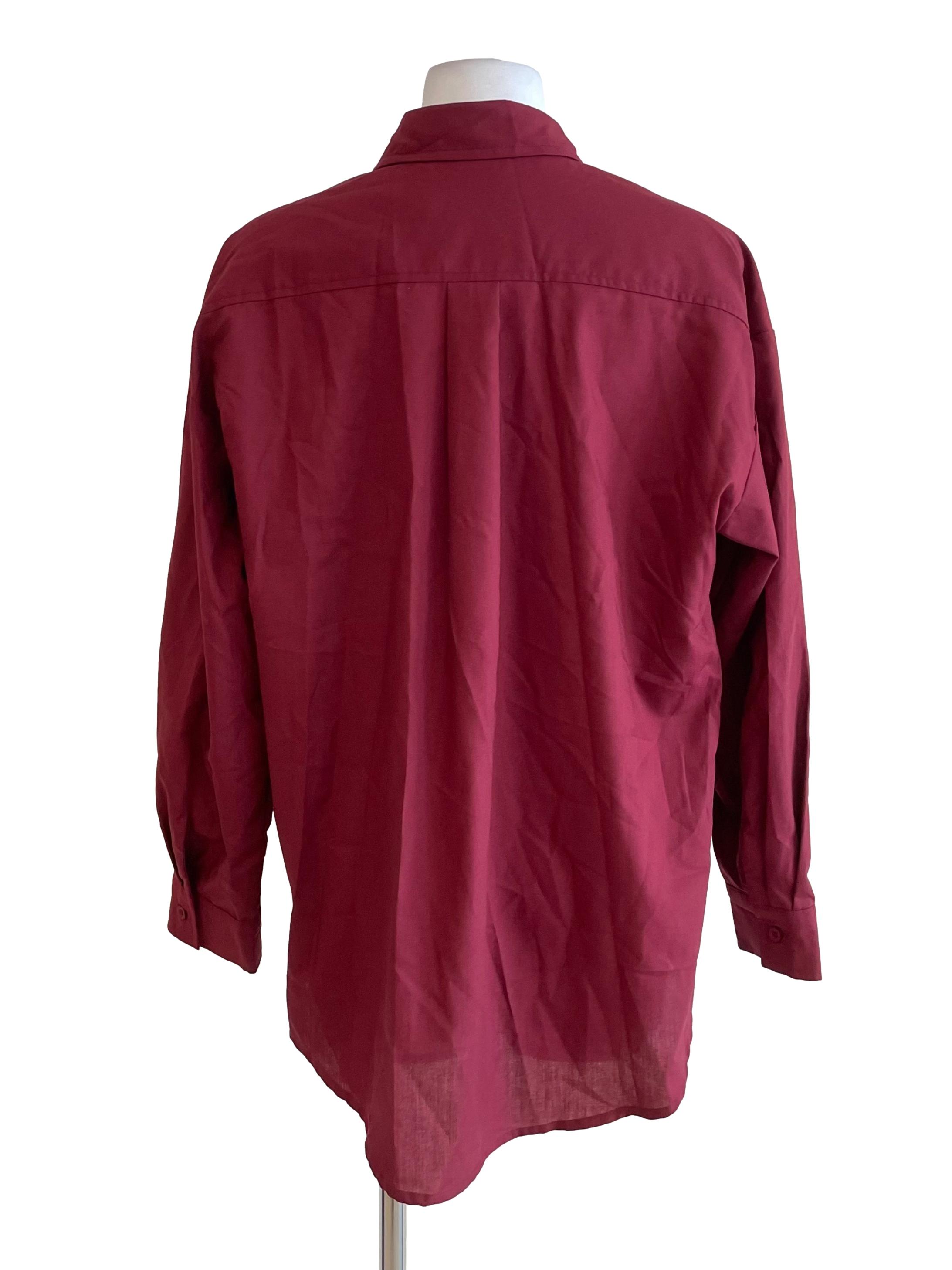Cherry Oxford Boyfriend Shirt Dress