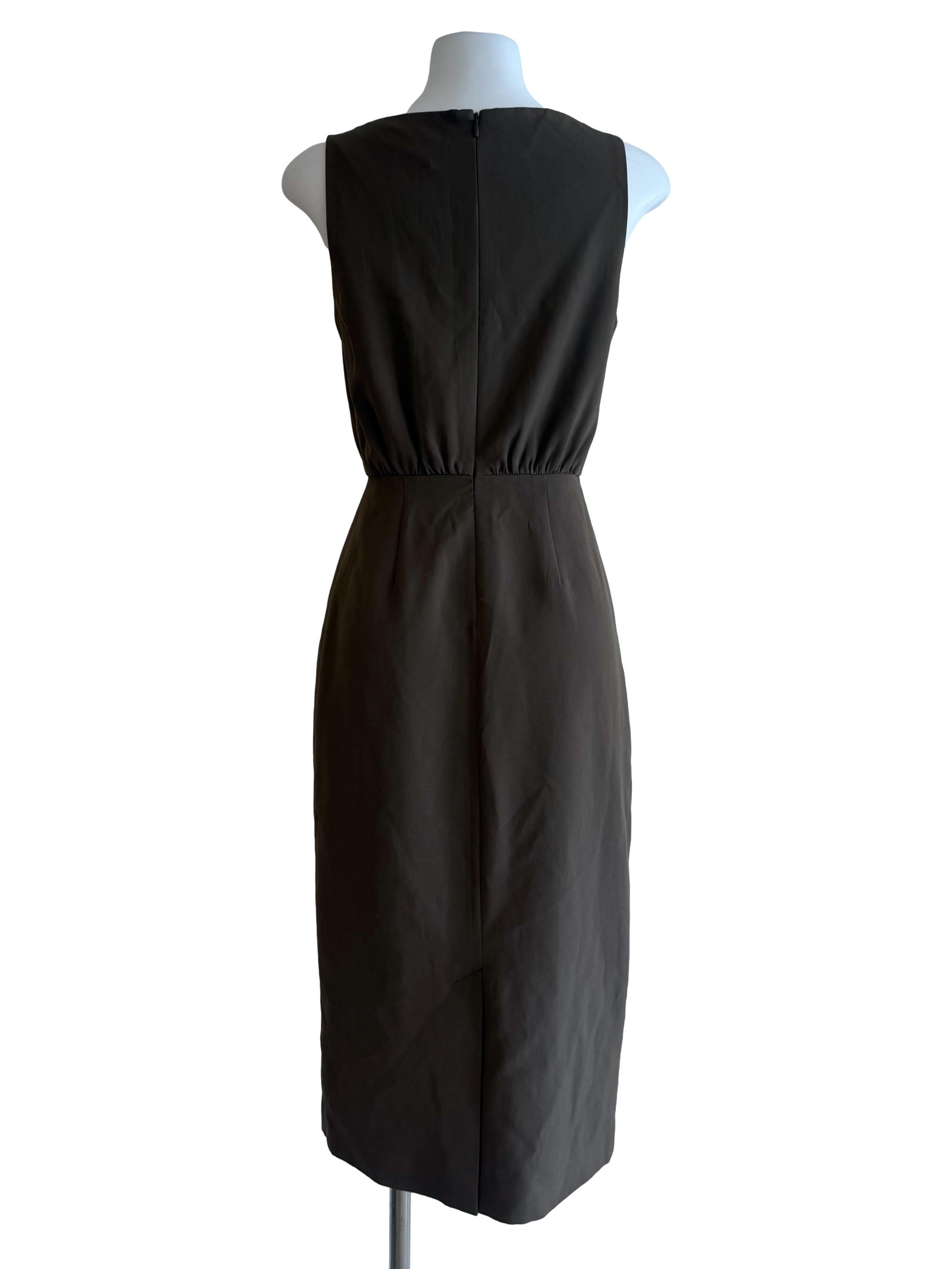 Hazelnut Sleeveless Slip Dress