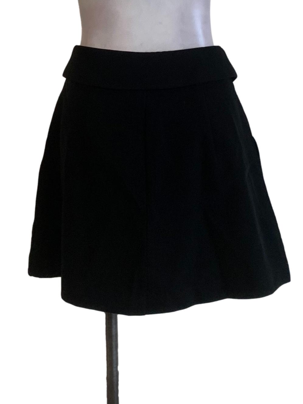 Black Pleated Mini Skort