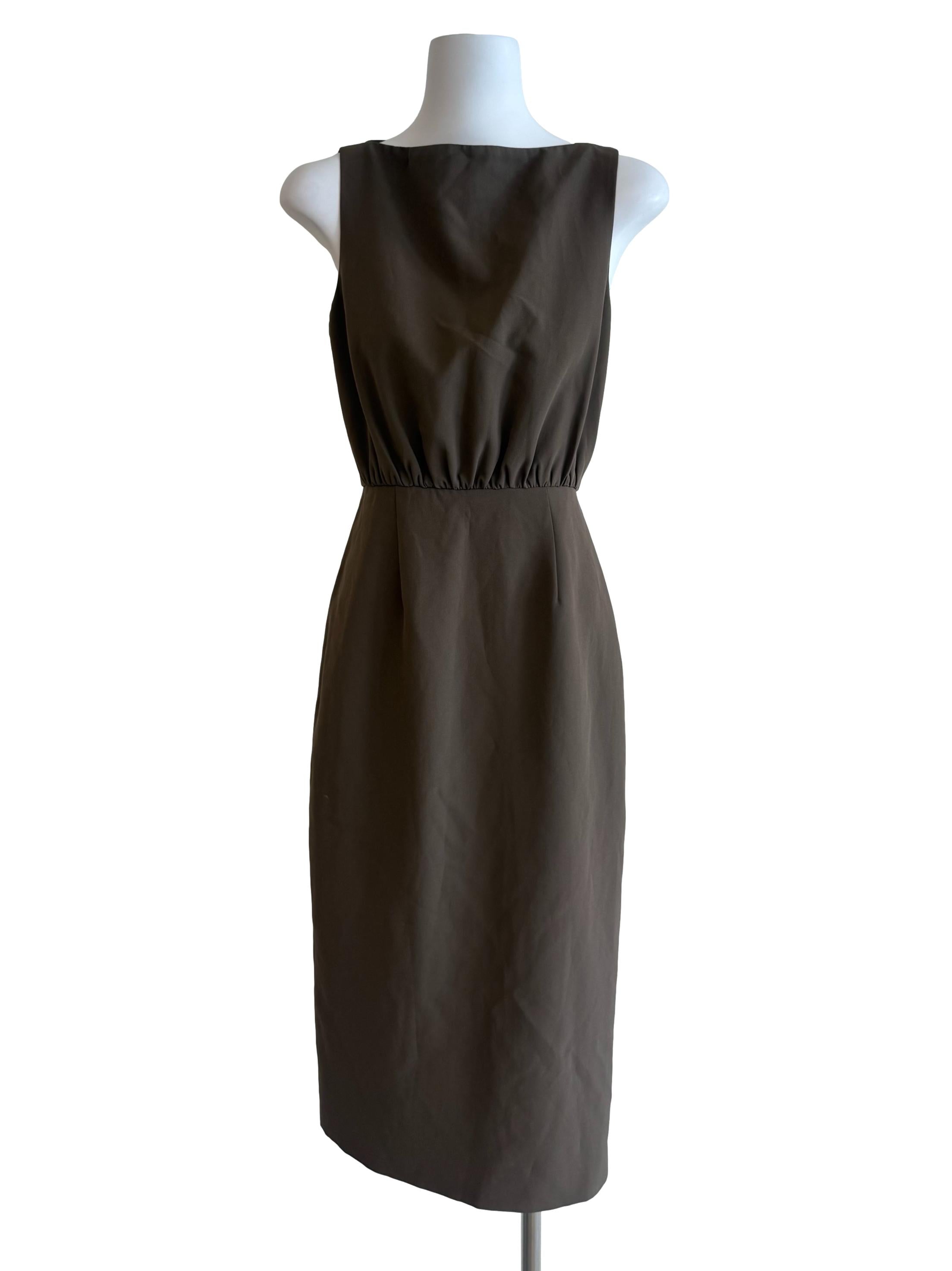Hazelnut Sleeveless Slip Dress
