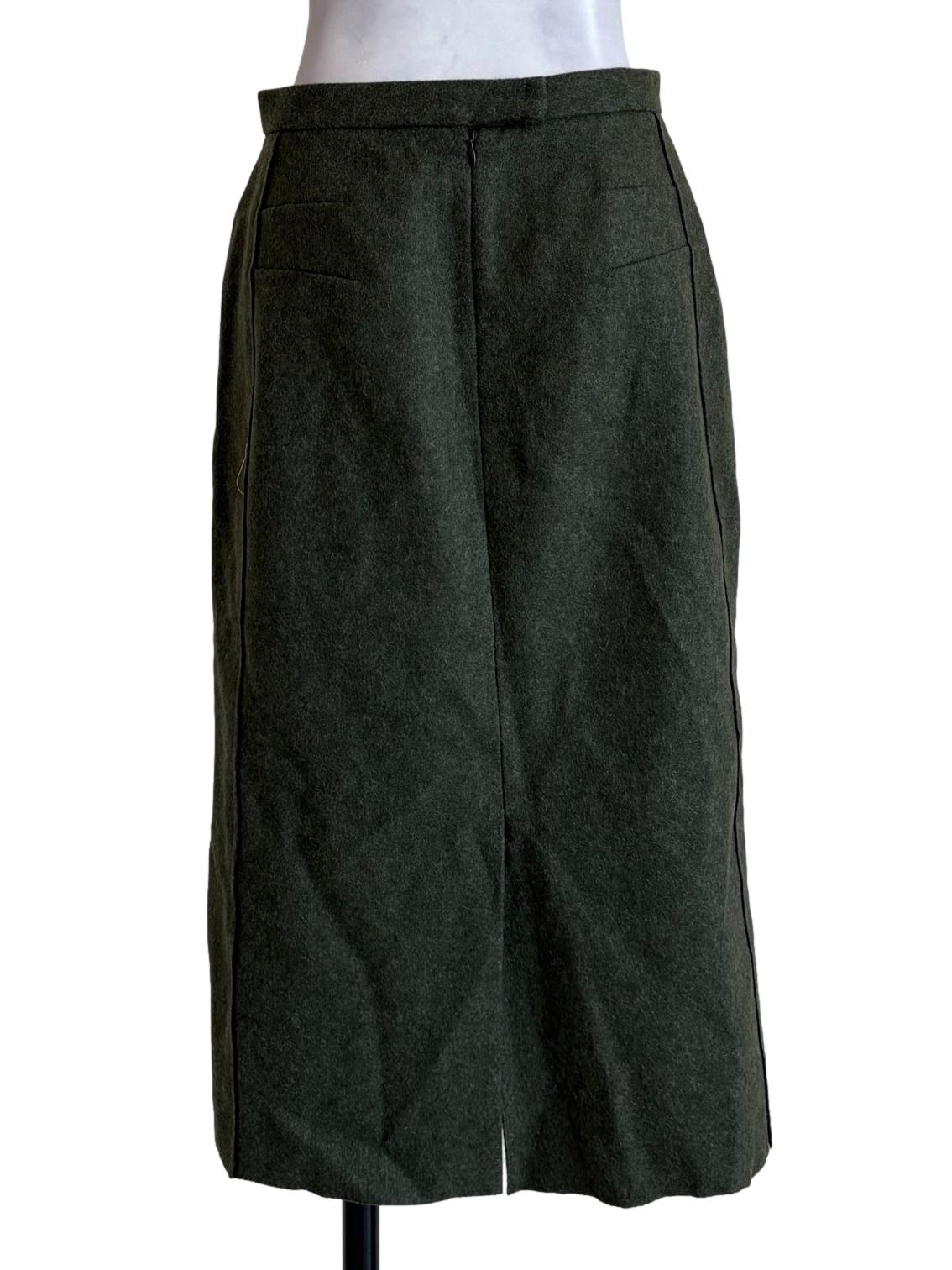 Seaweed Green Felt Skirt