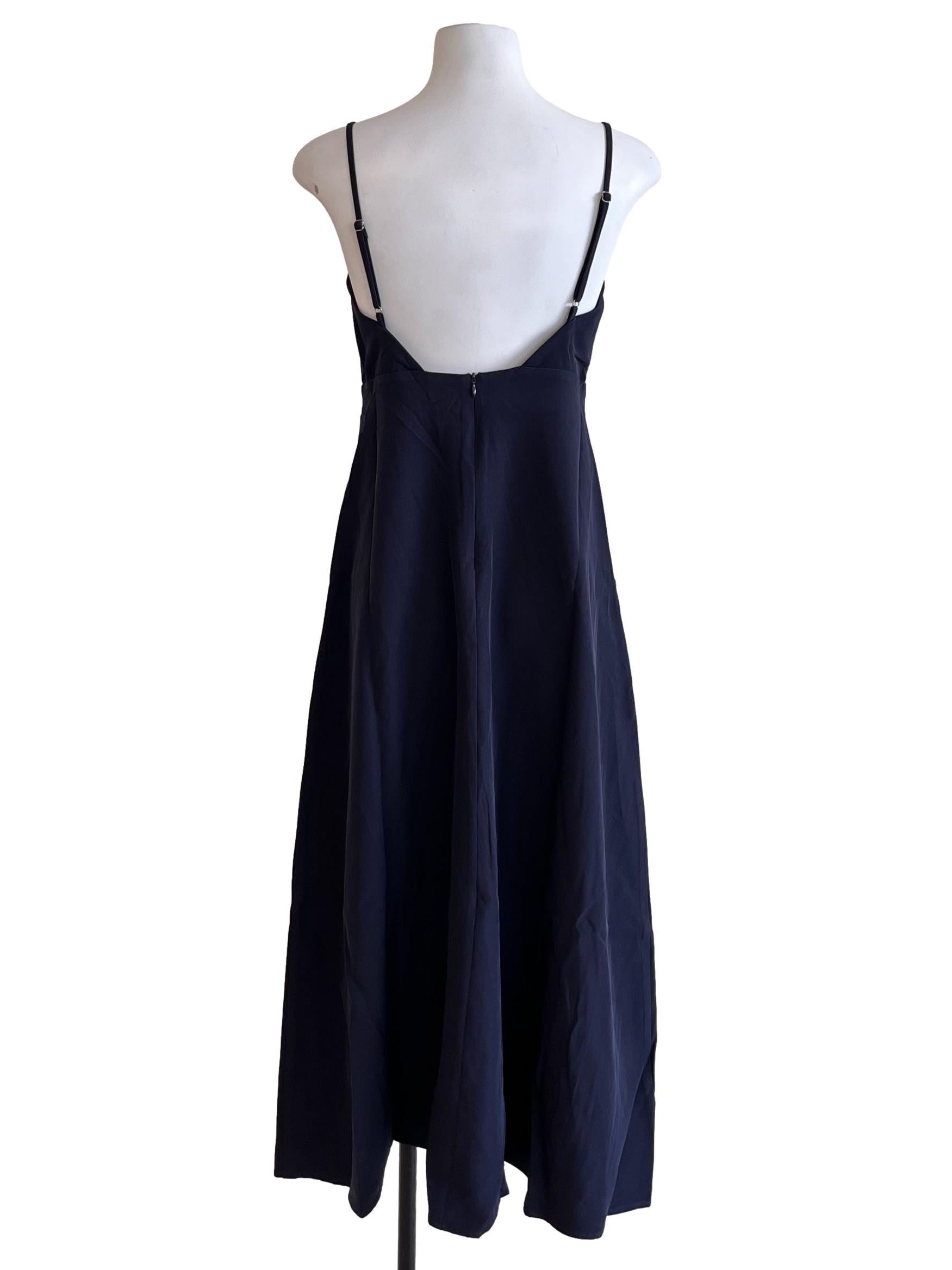 Navy Blue Midi Sun Dress