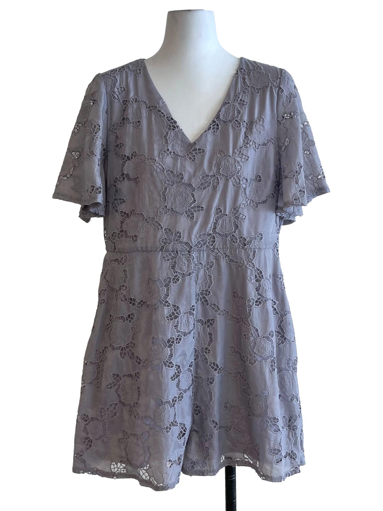 Lilac Purple Birdseye Romper
