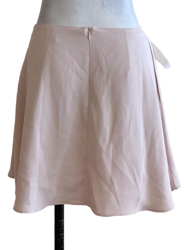 Blush Pink Wrap Mini Skorts