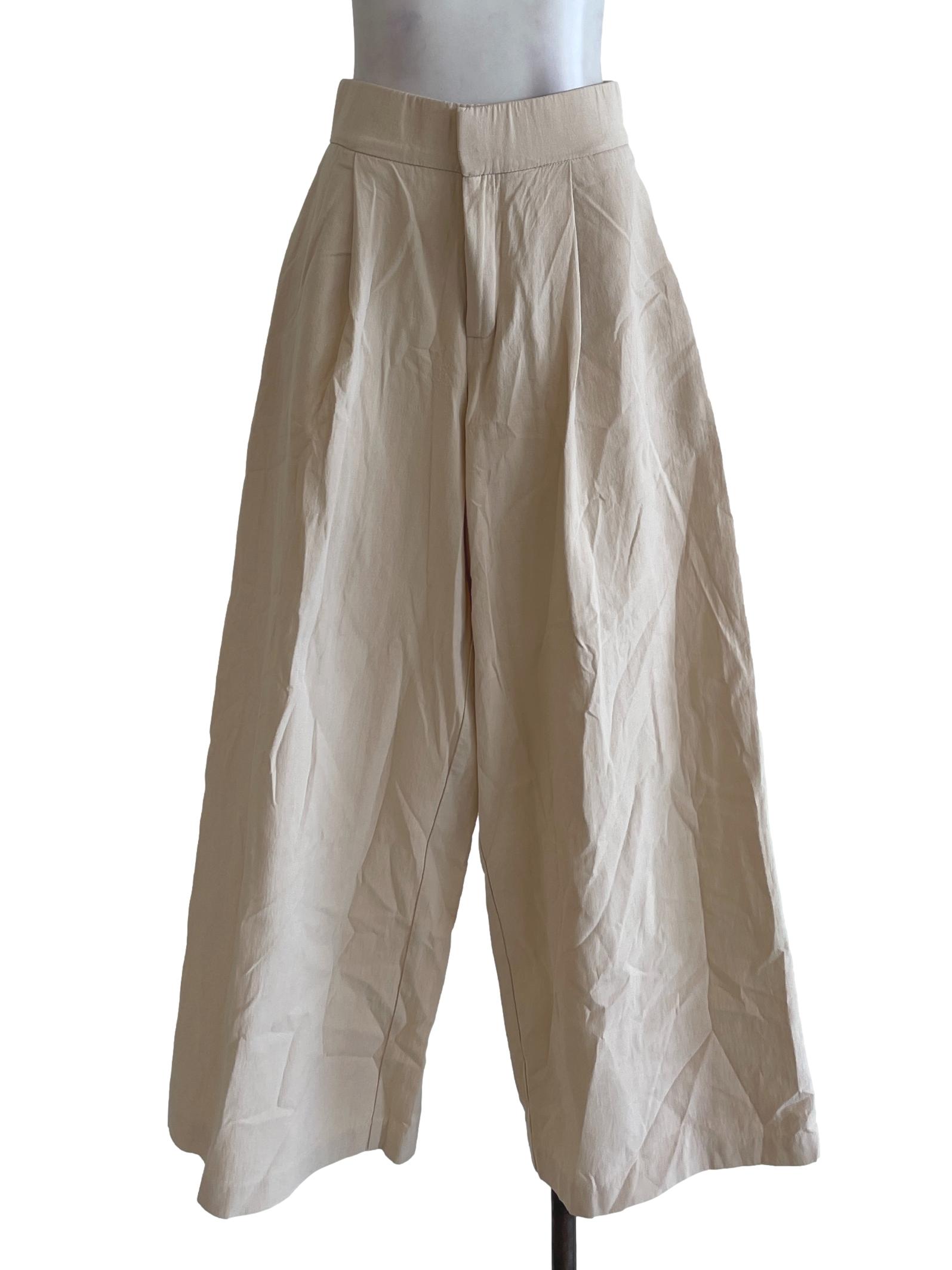 Ivory Beige Formal Pants