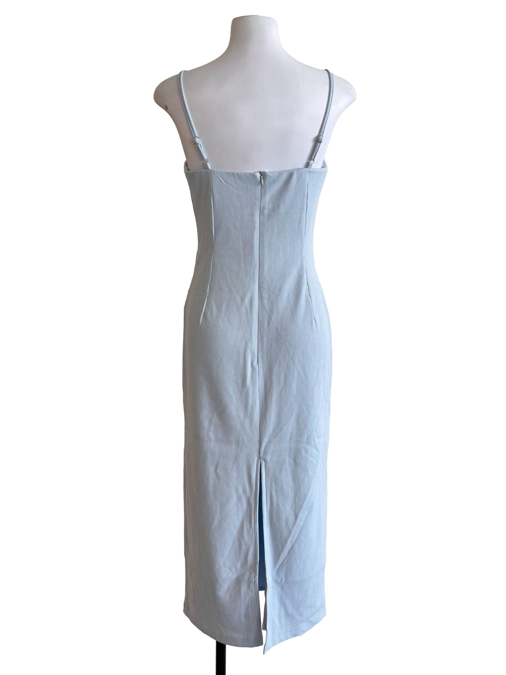 Sky Blue Spaghetti Strap Slip Dress