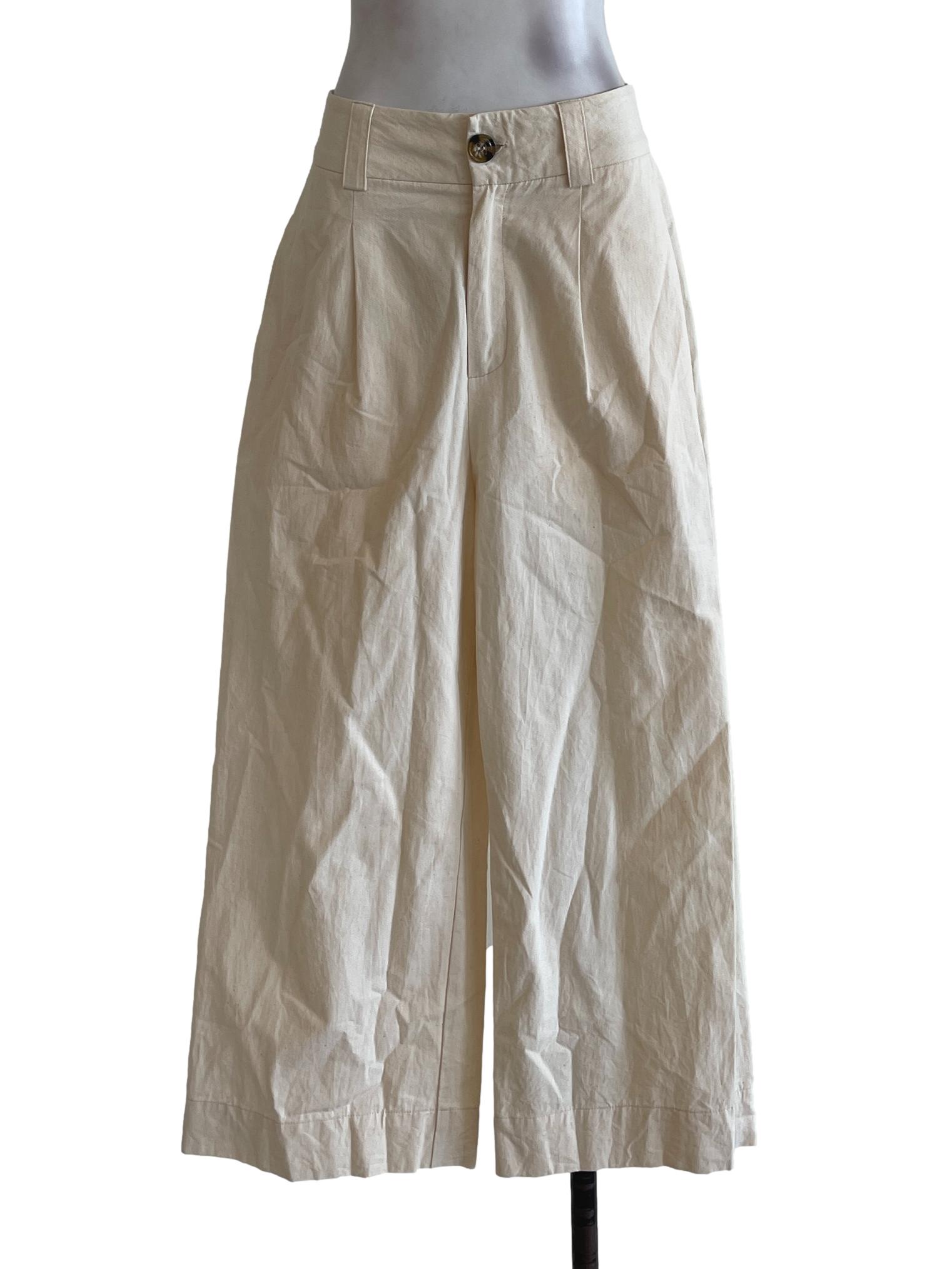 Egg Shell Beige Formal Pants LB