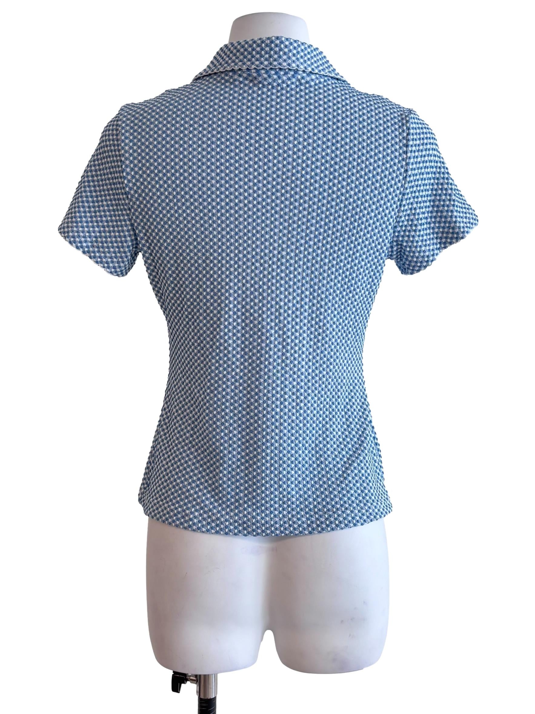 Blueberry Blue Sophie Polo Top