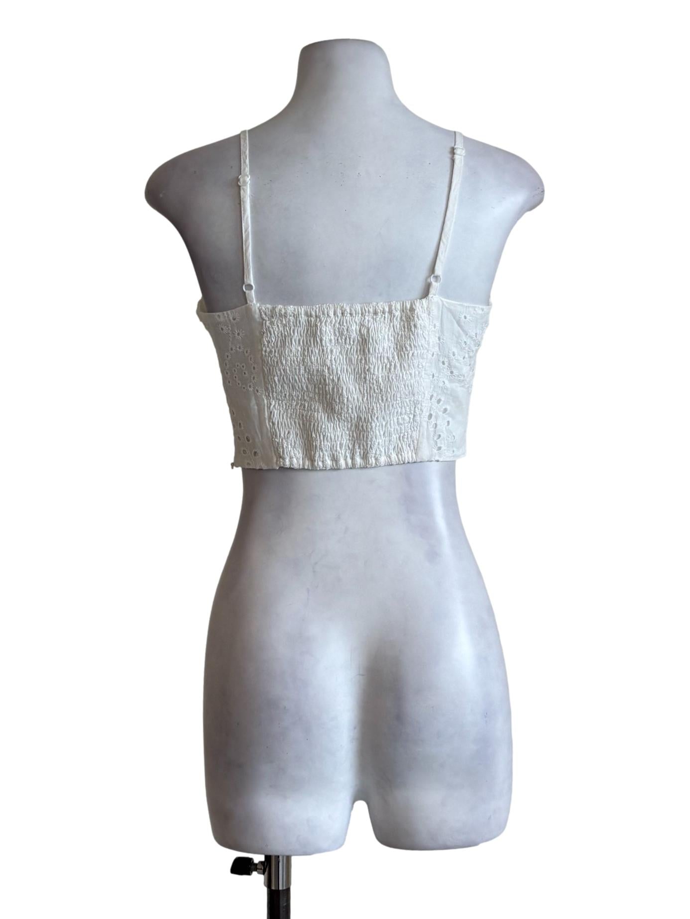 White Eyelet Cami