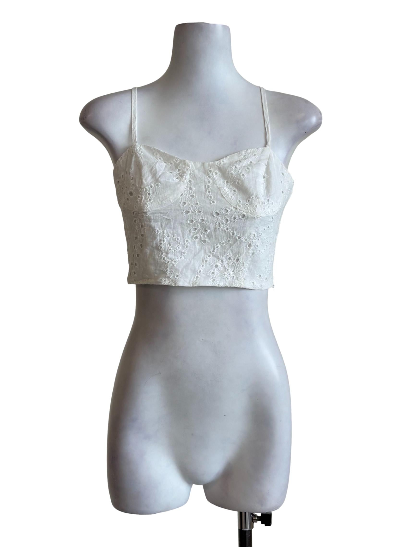 White Eyelet Cami