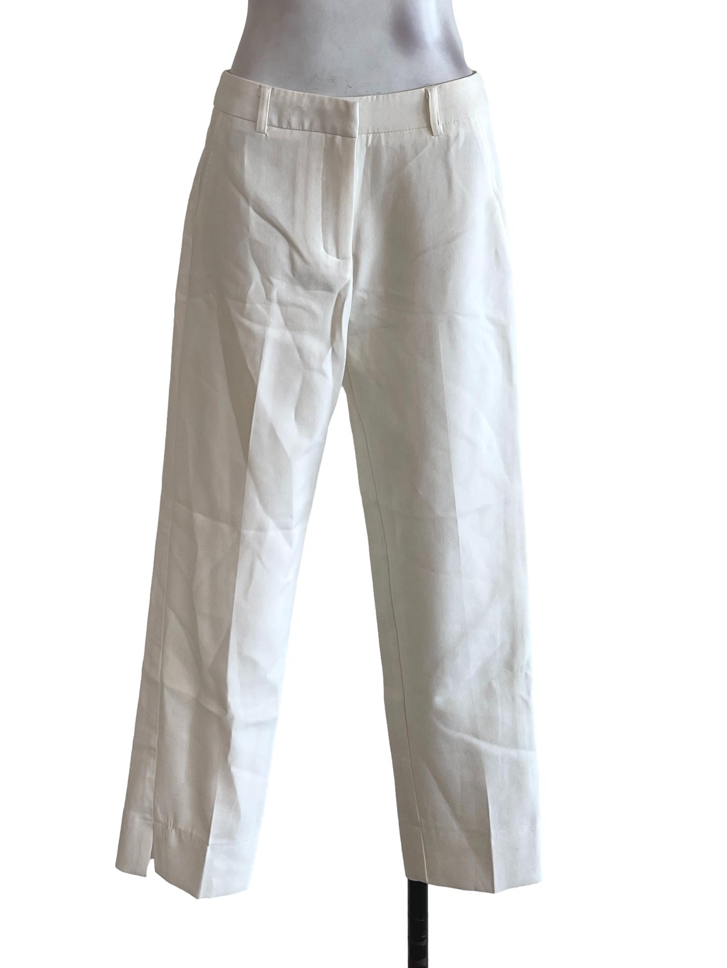 White Plain Skinny Pants