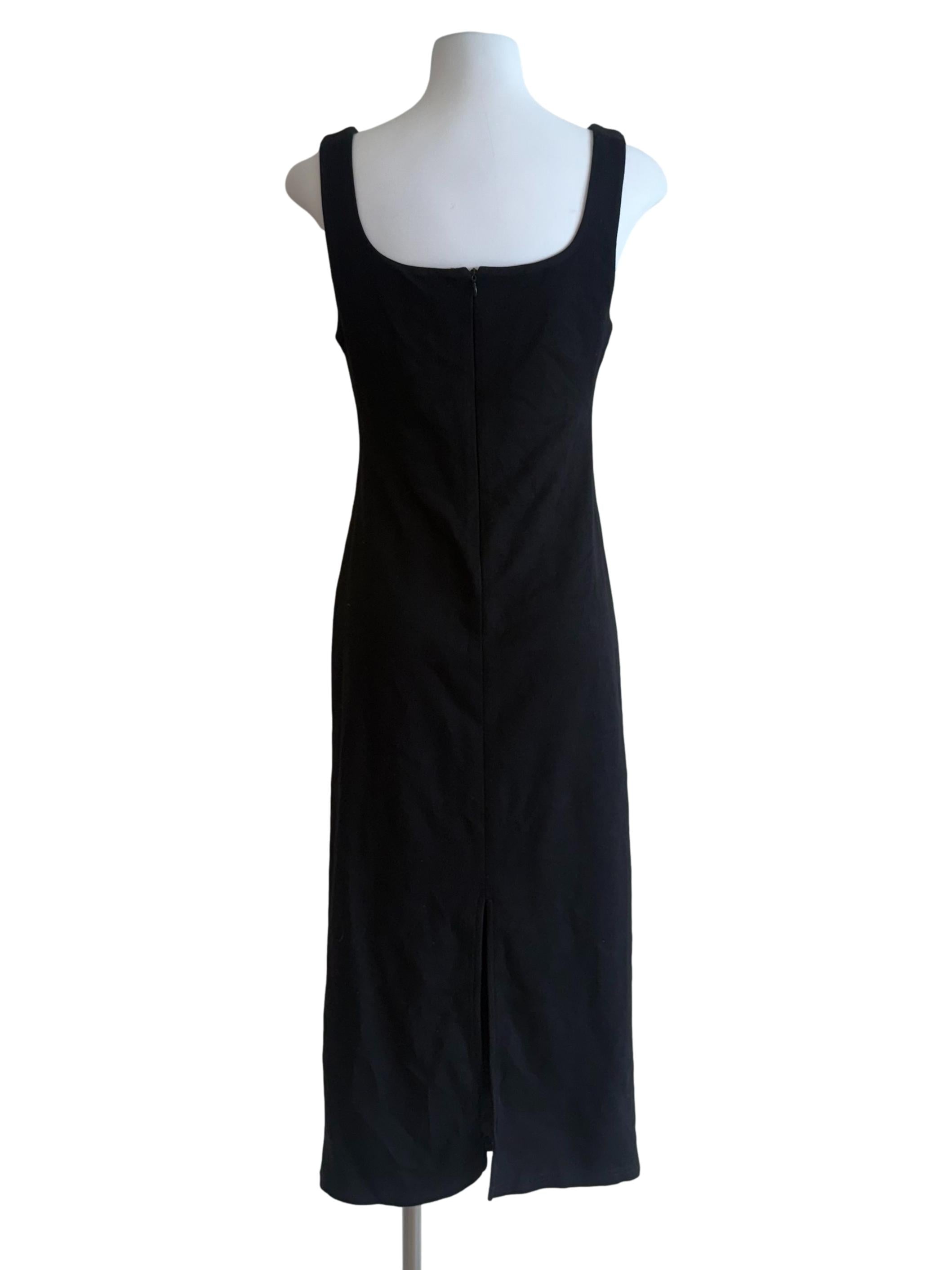 Black Draped Bodycon Dress