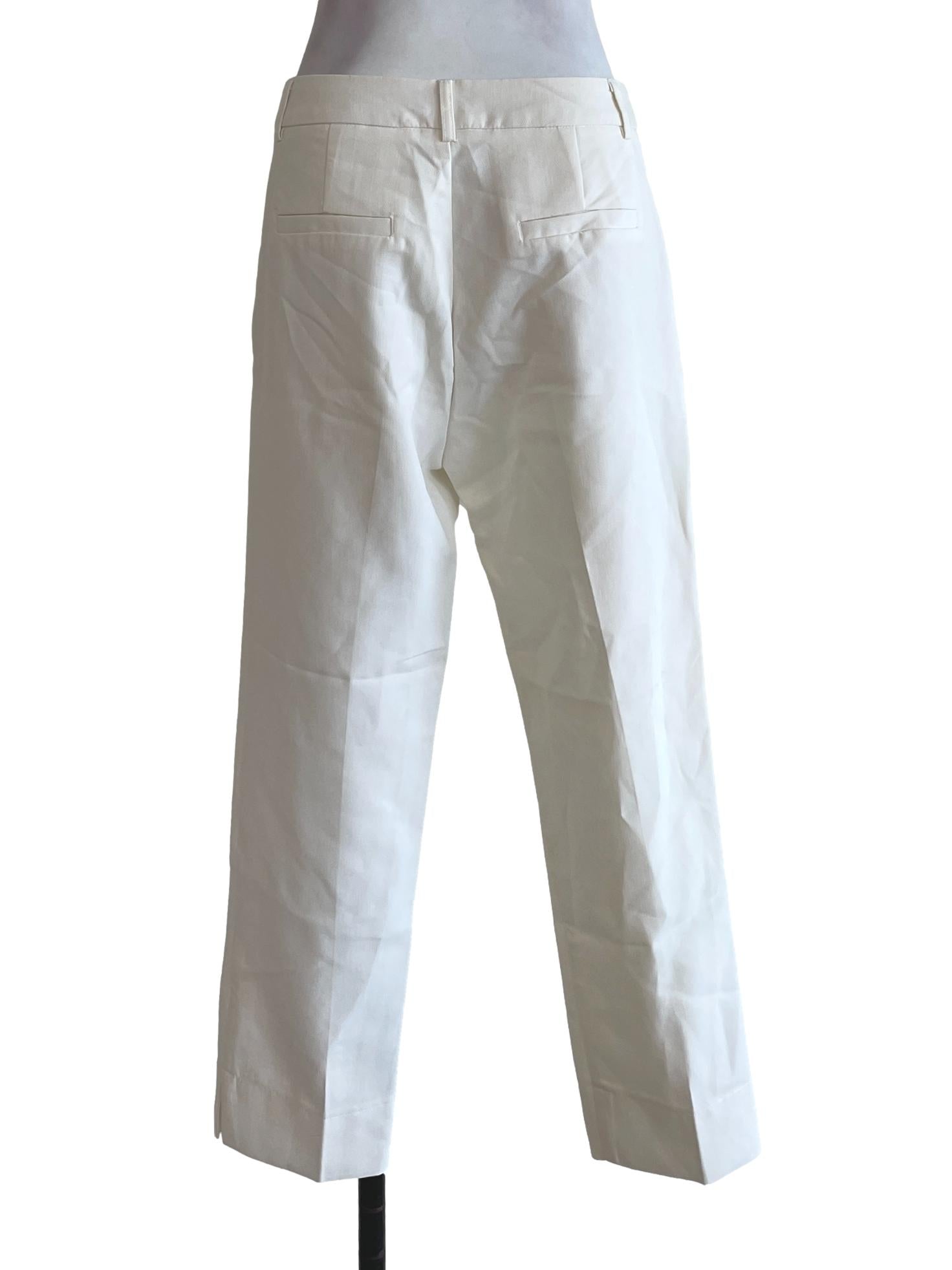 White Plain Skinny Pants