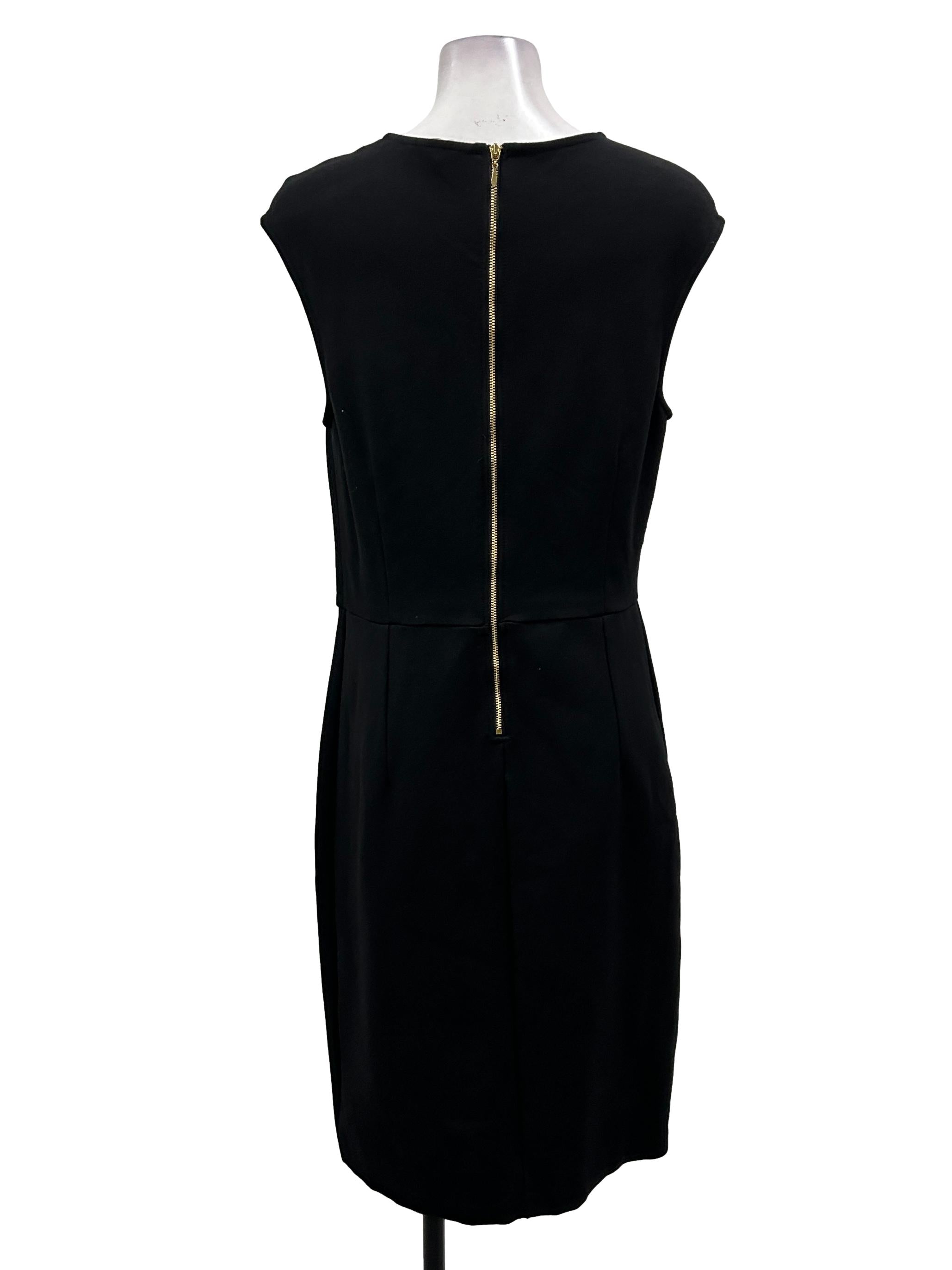 Black Sleeveless Jersey Dress