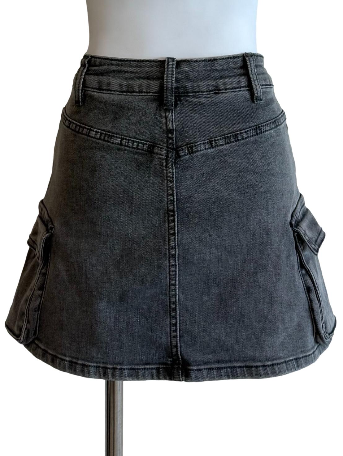 Fossil Bush A-Line Denim Skort