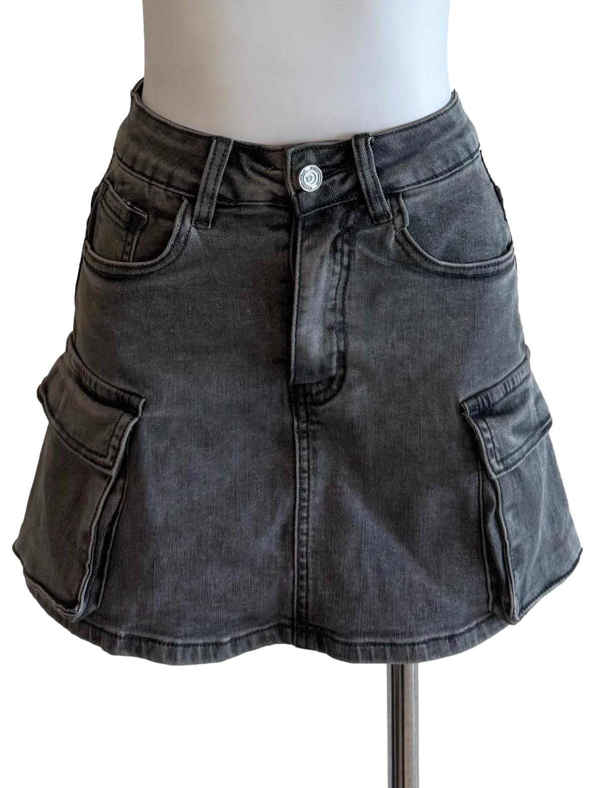 Fossil Bush A-Line Denim Skort