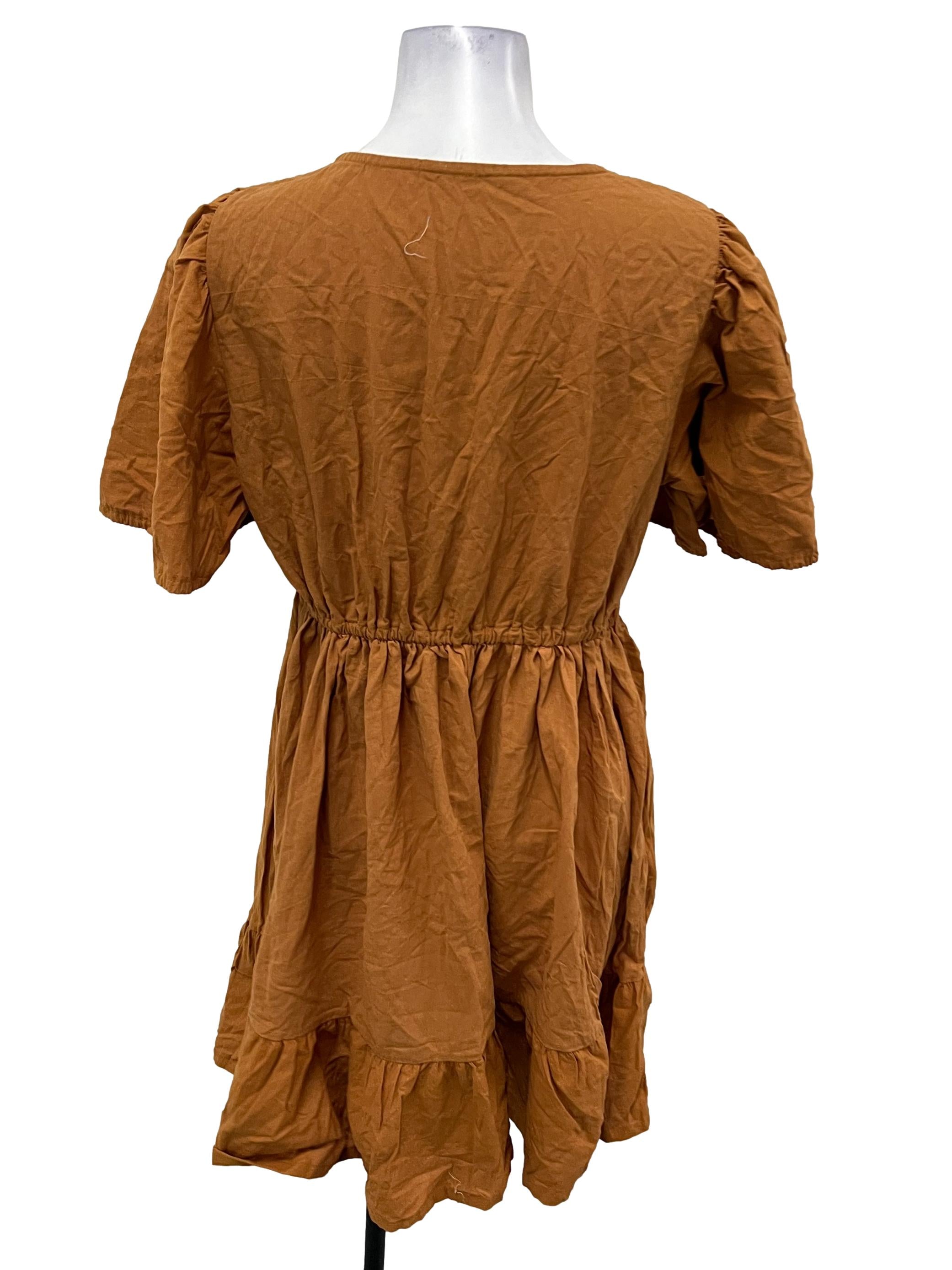 Choco Brown Babydoll  Dress