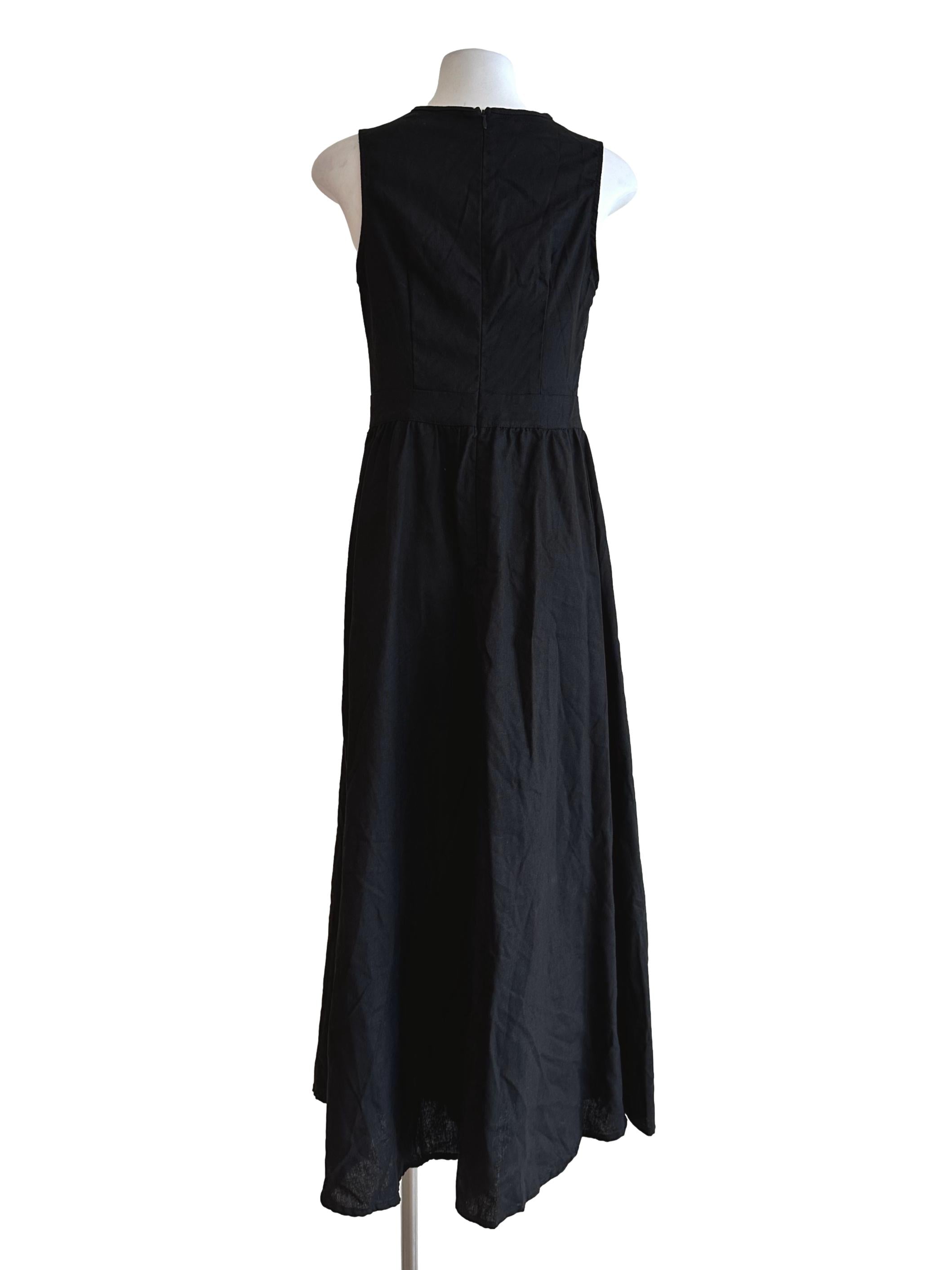 Onyx Black A-Line Dress