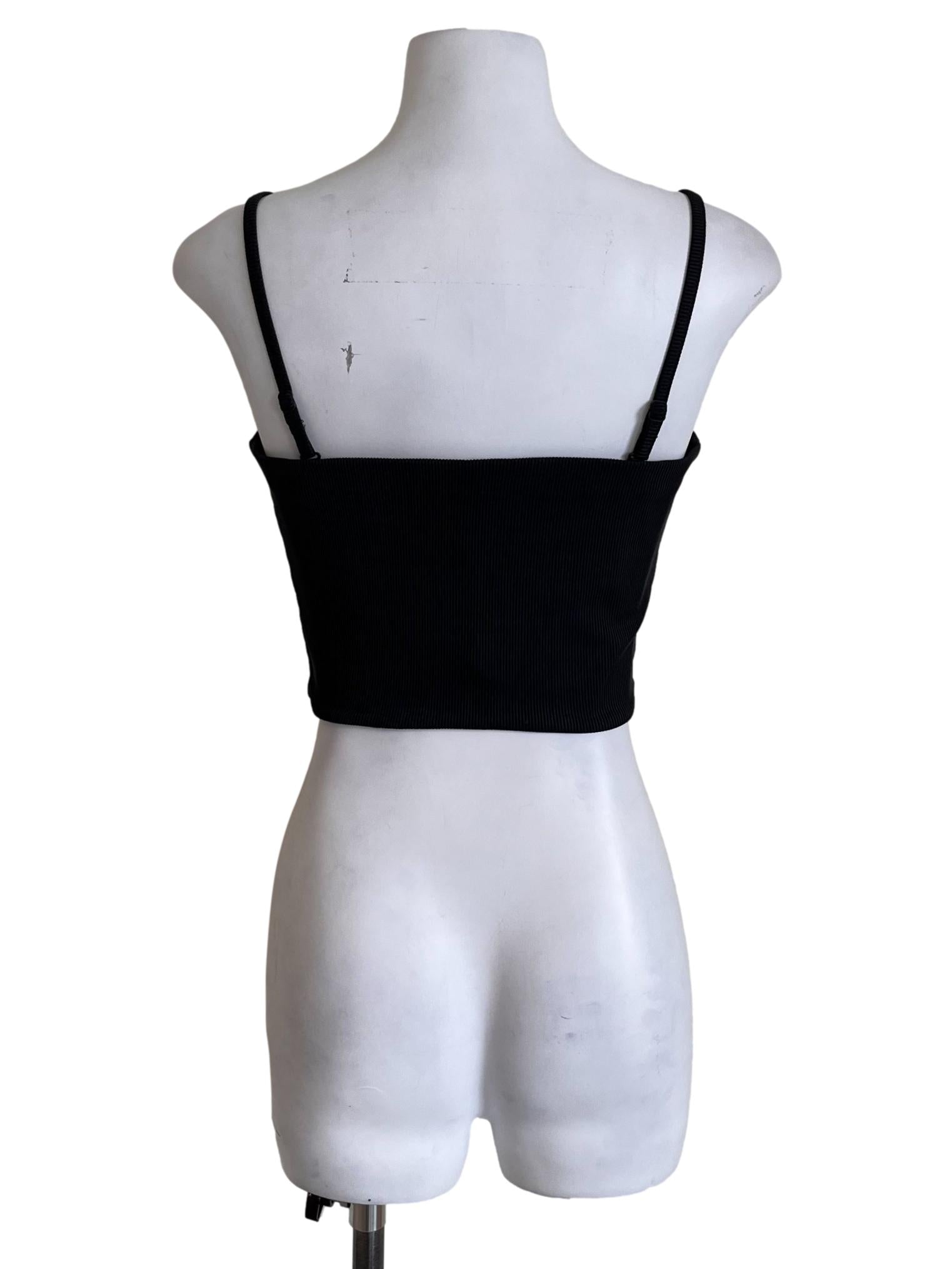 Iron Grey Cropped Tube Top