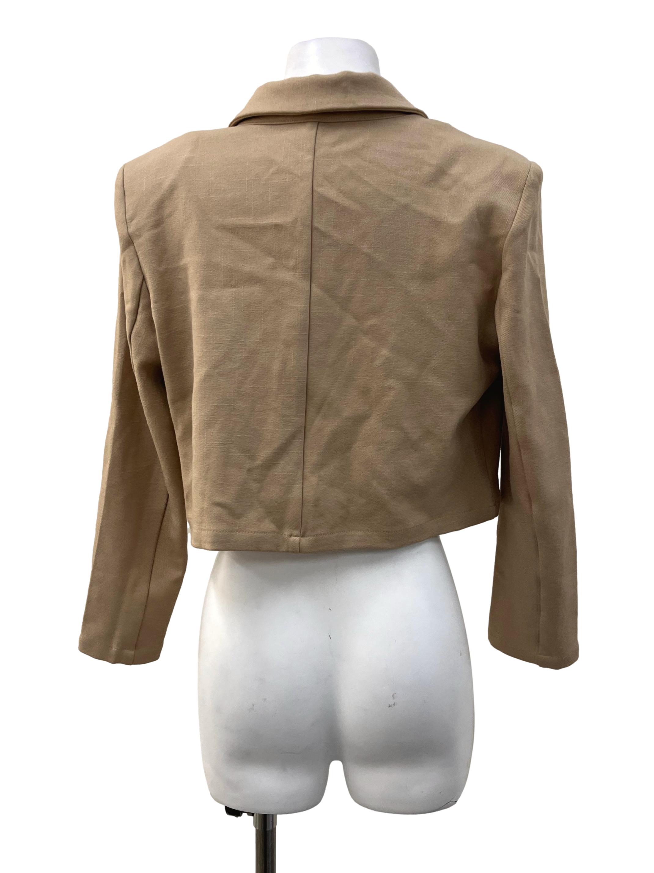 Brown Cropped Blazer