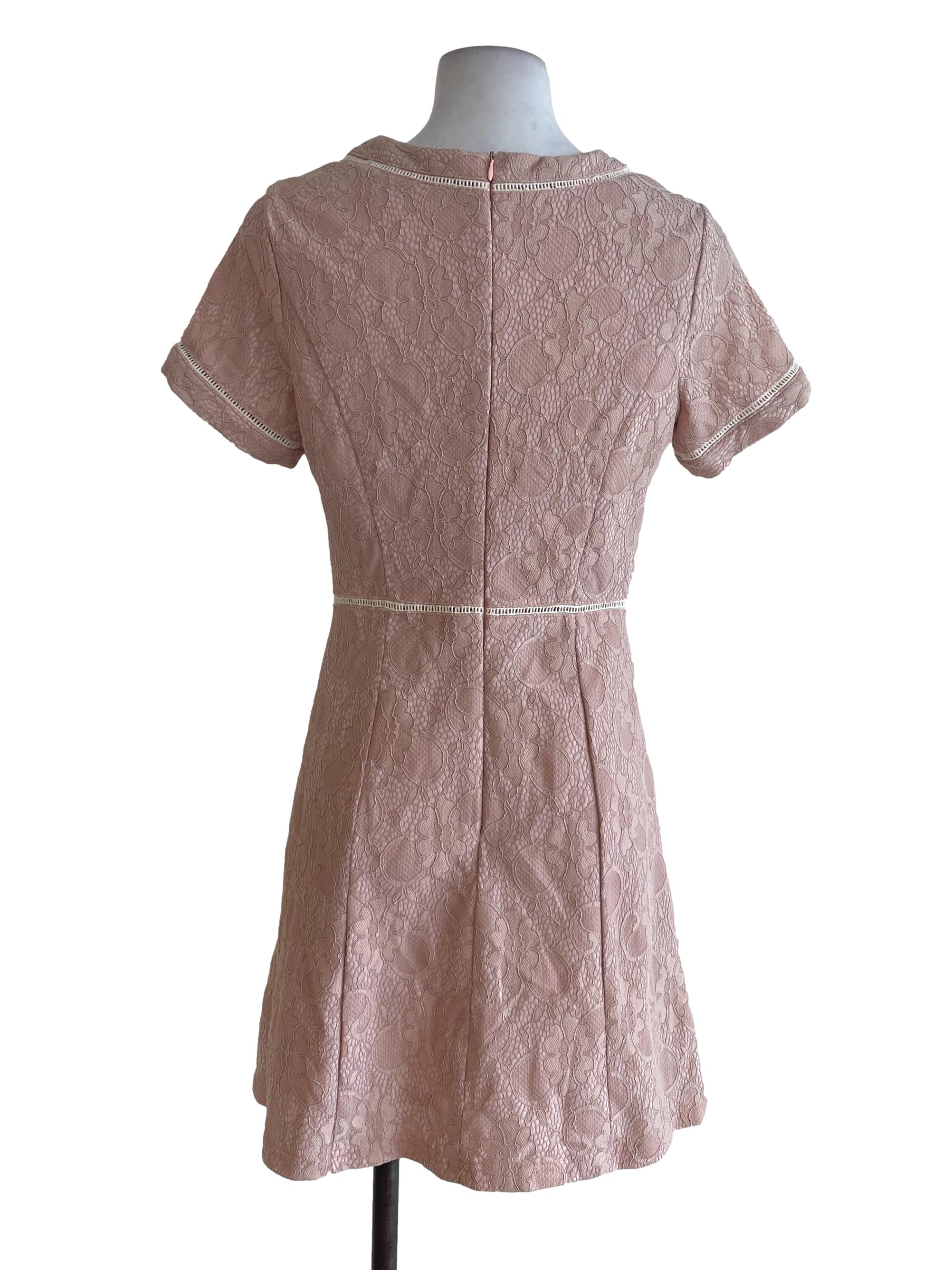 Salmon Pink A Line Dress