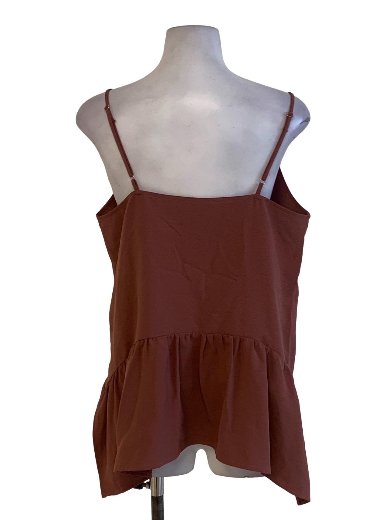Watermelon Spaghetti Strap Sleeveless Top