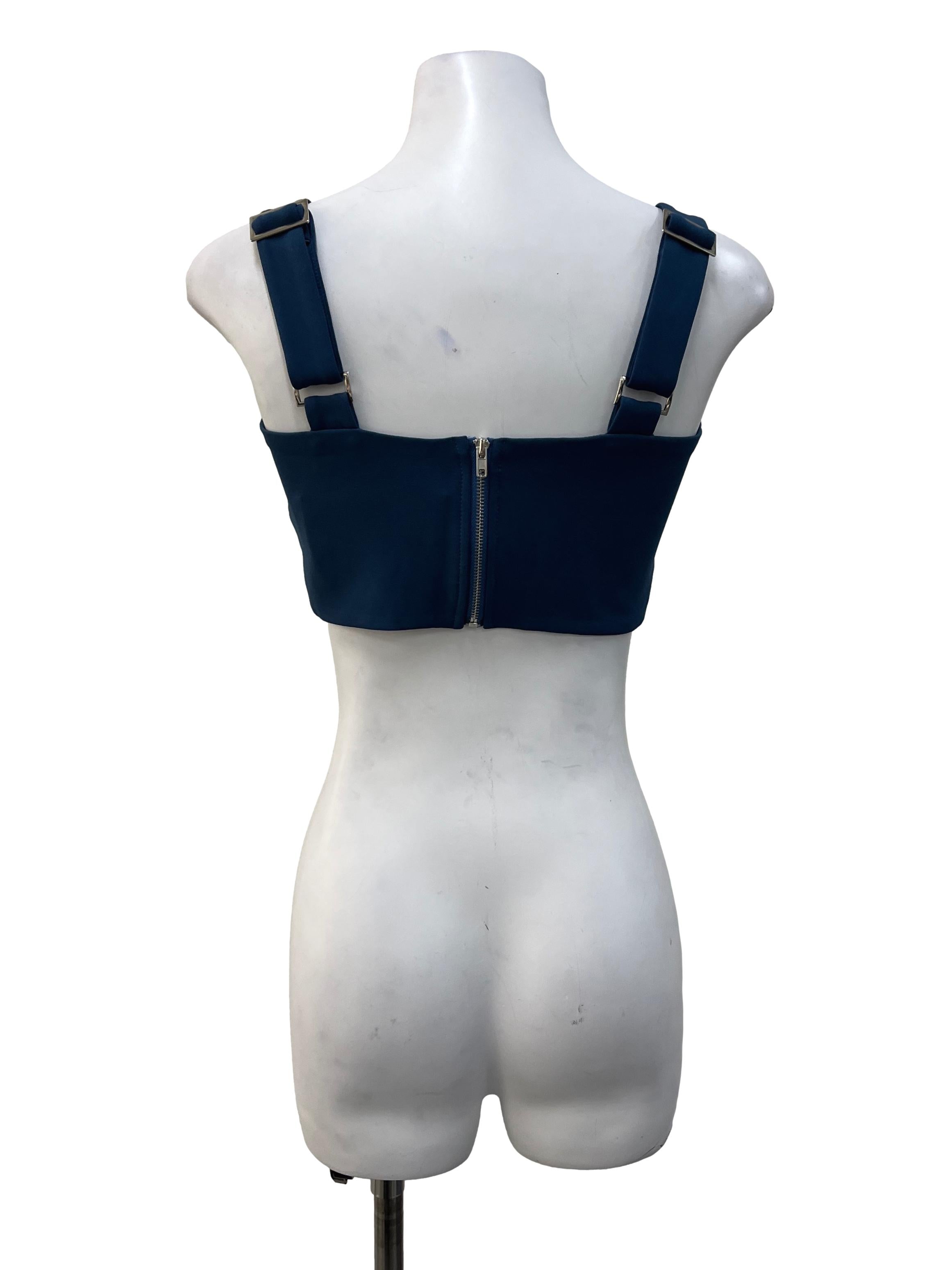 Aegean Blue Bustier Top