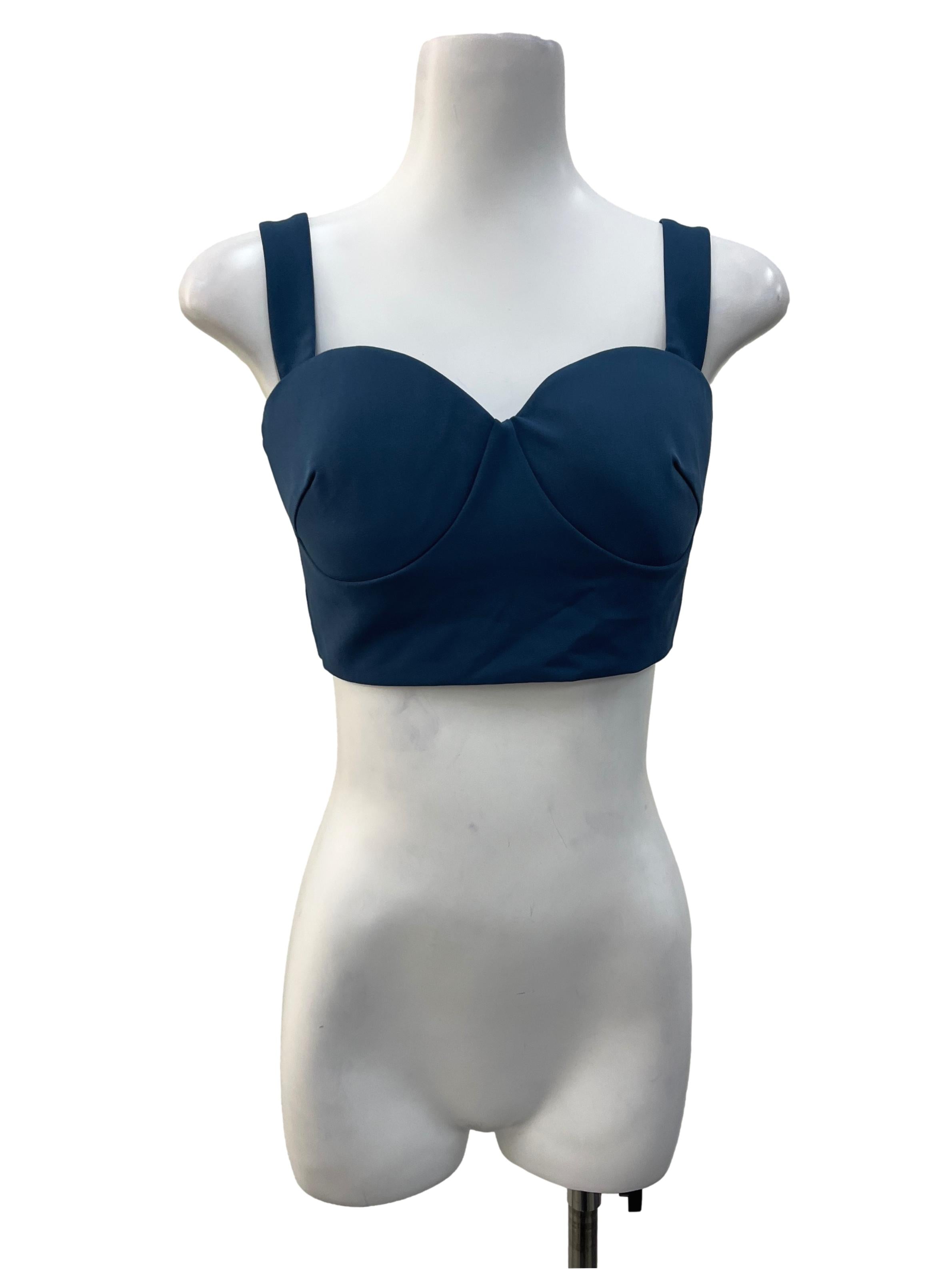 Aegean Blue Bustier Top